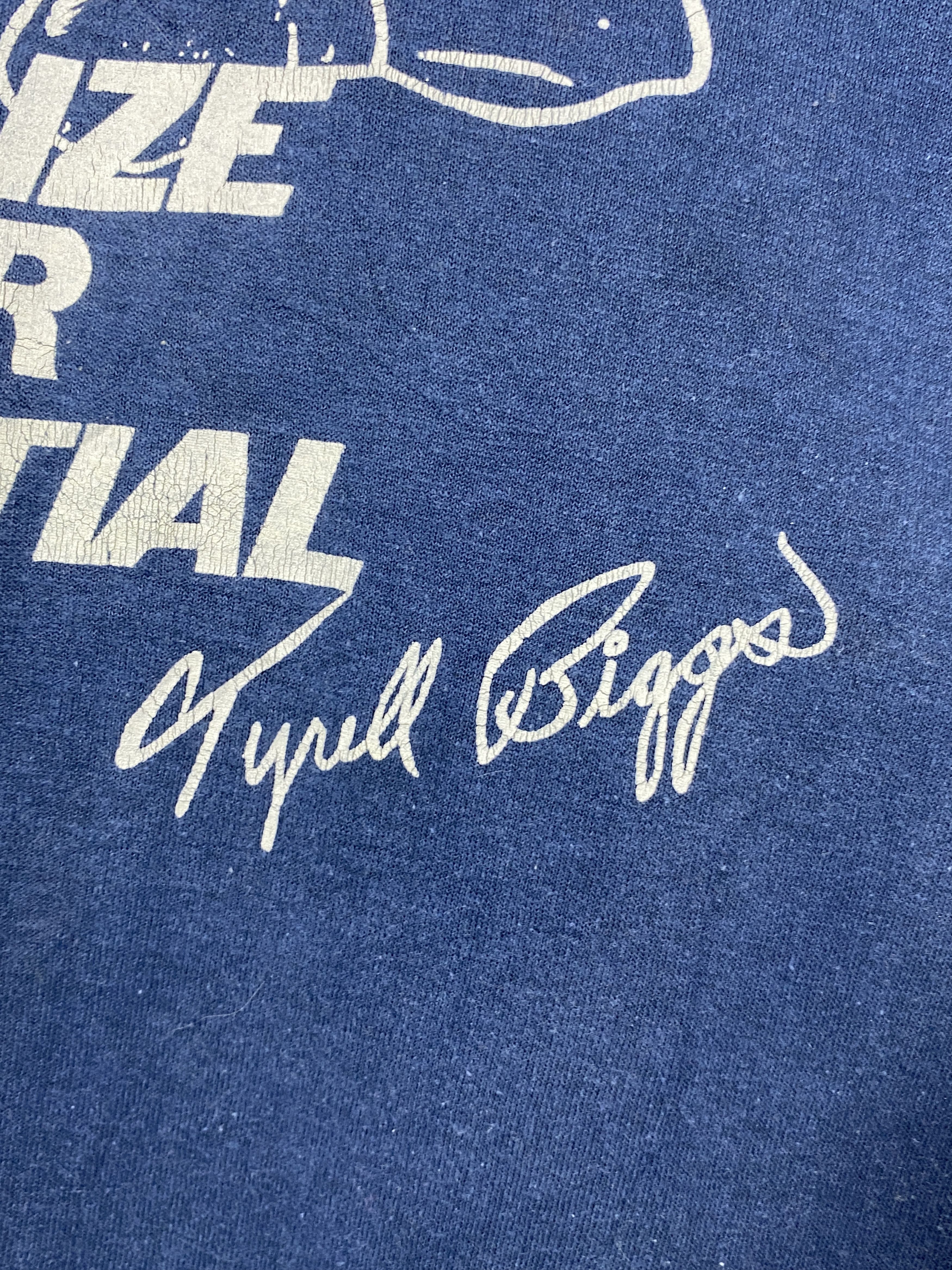 Vintage Vintage 80s Tyrell Biggs American Boxing Fighter Tee TA0569 Size US XS / EU 42 / 0 - 8 Thumbnail