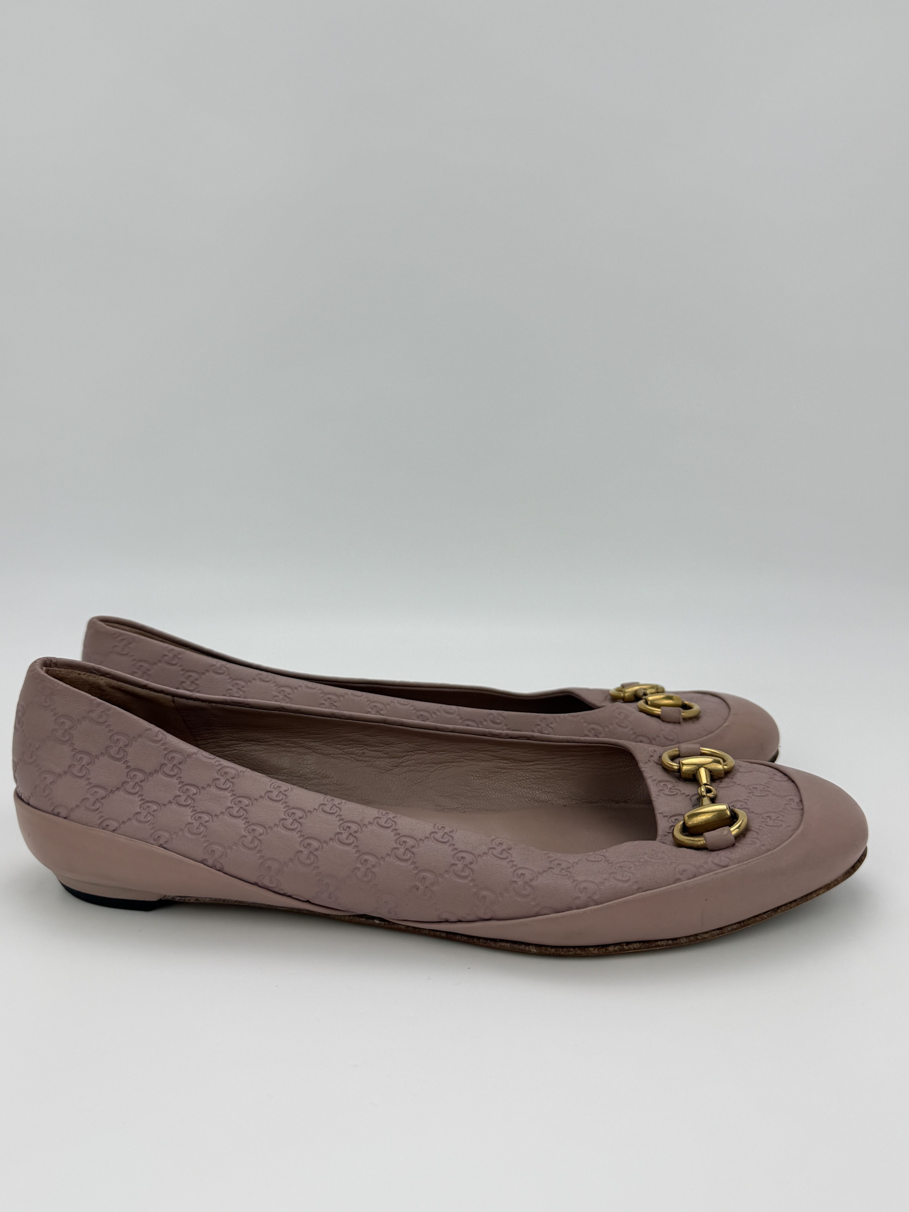 Gucci Gucci Guccissima Horsebit Leather Ballet Flats Shoes Size US 6.5 / IT 36.5 - 4 Thumbnail