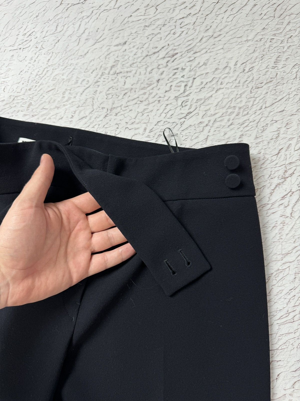 Jil Sander Jil Sander navy blue wool classic dress pant old money style Size 25" / US 0 / IT 36 - 11 Thumbnail