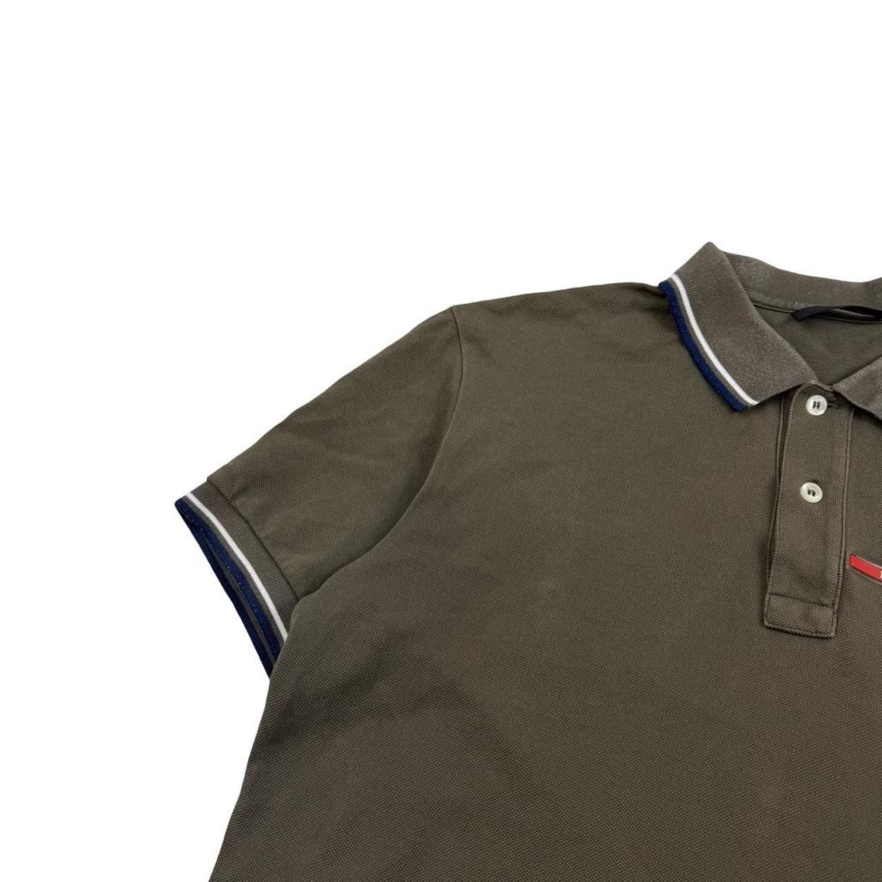 Prada Green Prada Sport Red Tab Polo Shirt - Large Size US L / EU 52-54 / 3 - 3 Thumbnail