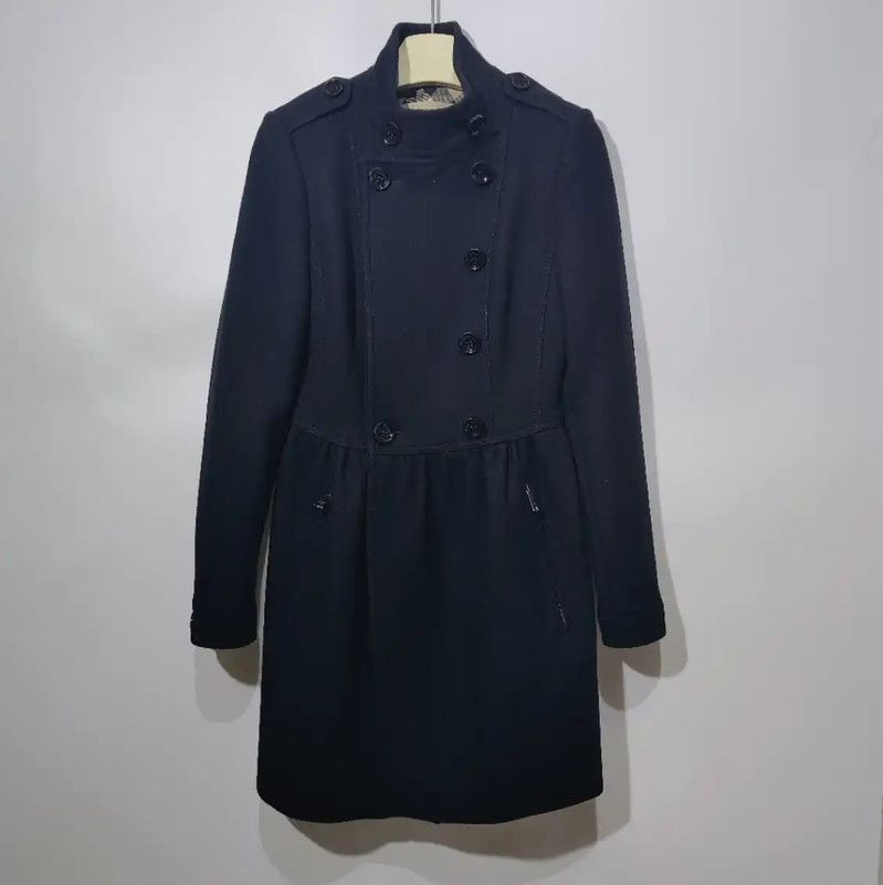 Burberry Burberry Women's Black Cotton Coat Size S / US 4 / IT 40 - 1 Thumbnail