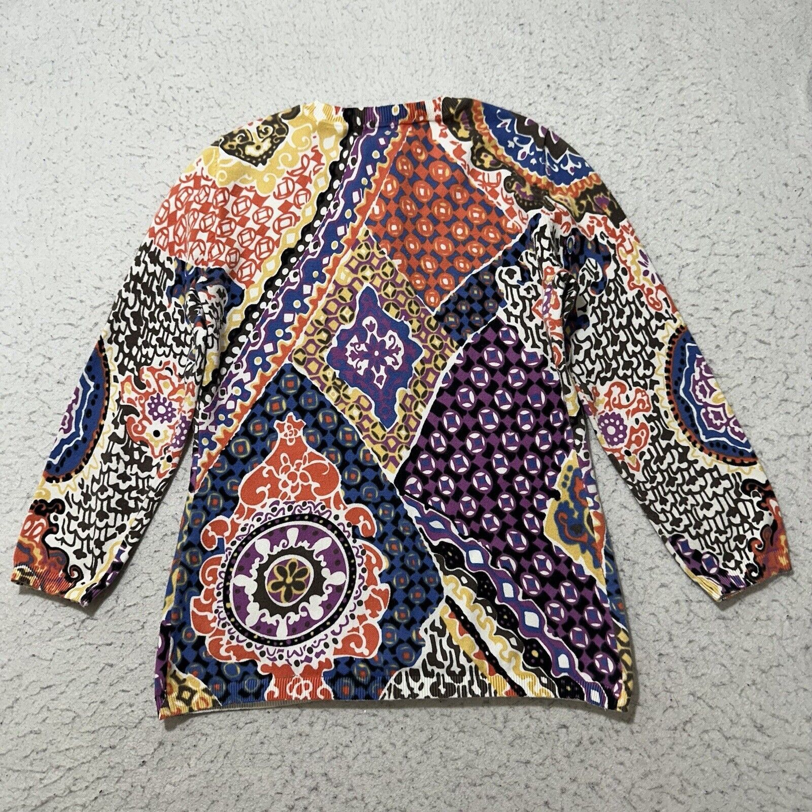 Other Harold's XS Patchwork Button Down Cardigan Sweater Size XS / US 0-2 / IT 36-38 - 9 Thumbnail