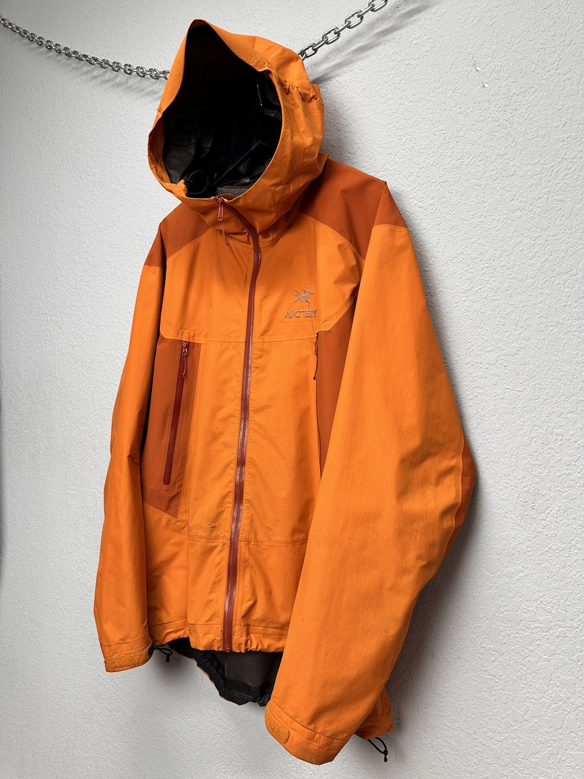 Arc'teryx Vintage Gore-tex Arcteryx Orange Shell Jacket Outdoor Size US XL / EU 56 / 4 - 4 Thumbnail