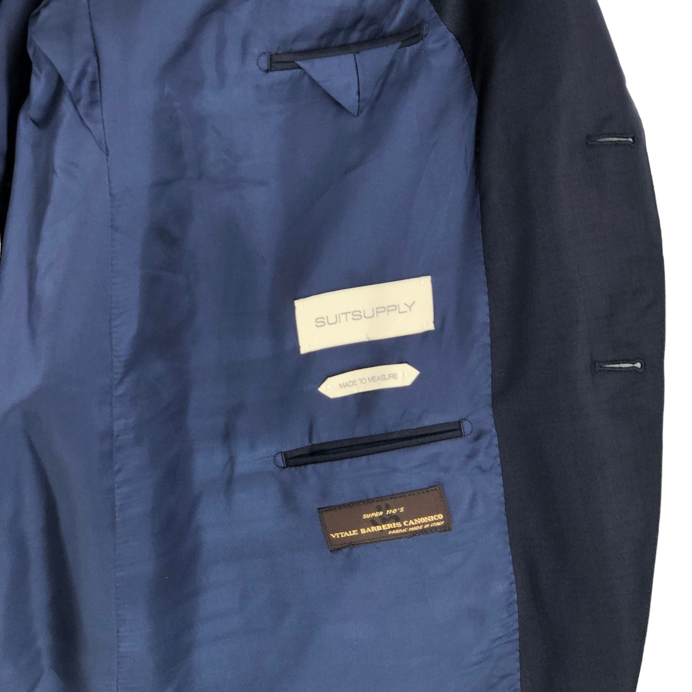 Suitsupply Lazio Pure Wool Blazer Size 7XL (EU:33; UK:56; US:56S) Size 54R - 7 Thumbnail
