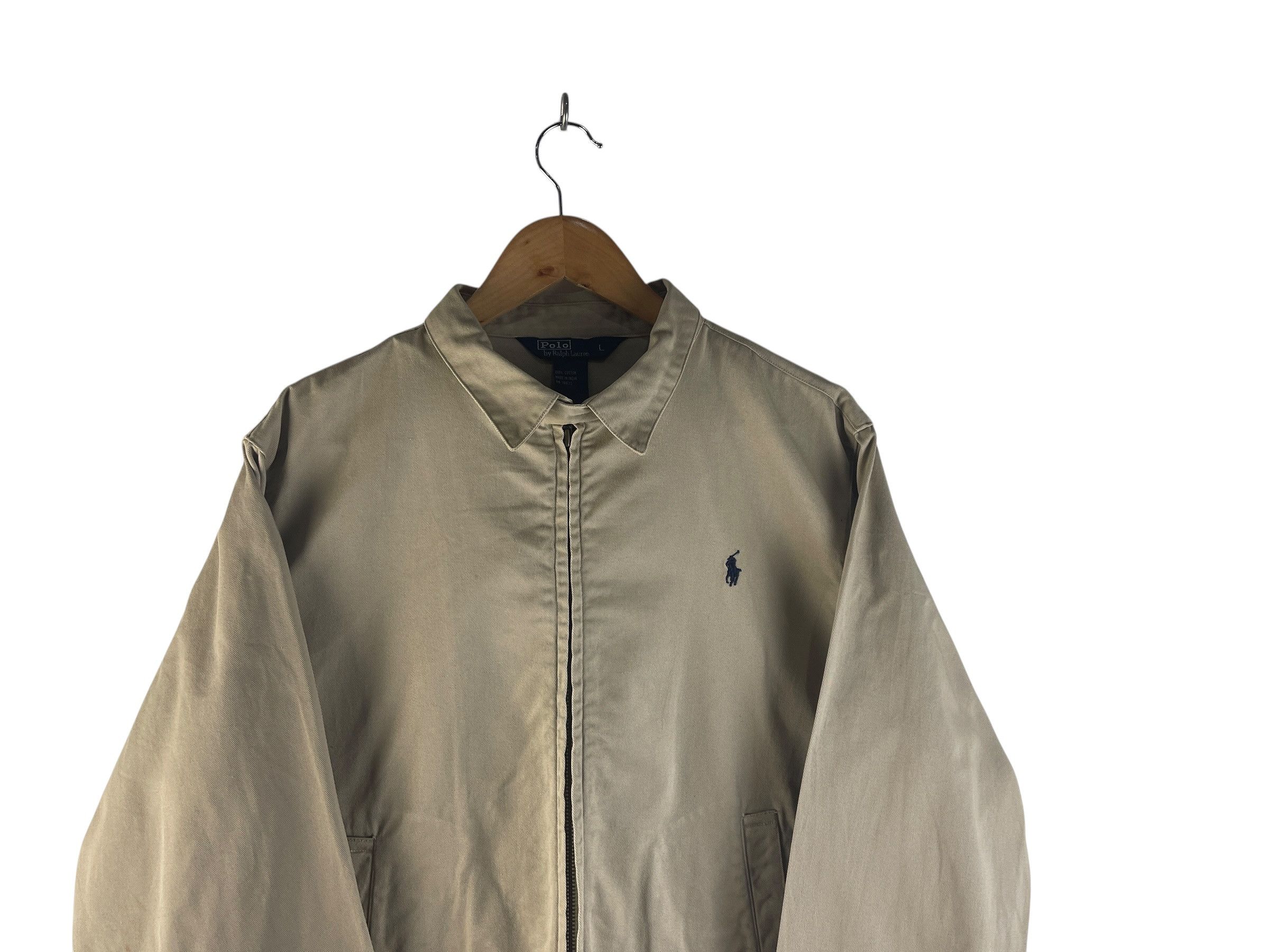 Polo Ralph Lauren Vintage Polo Ralph Lauren Jacket Beige Cotton Small Pony Size US L / EU 52-54 / 3 - 8 Thumbnail