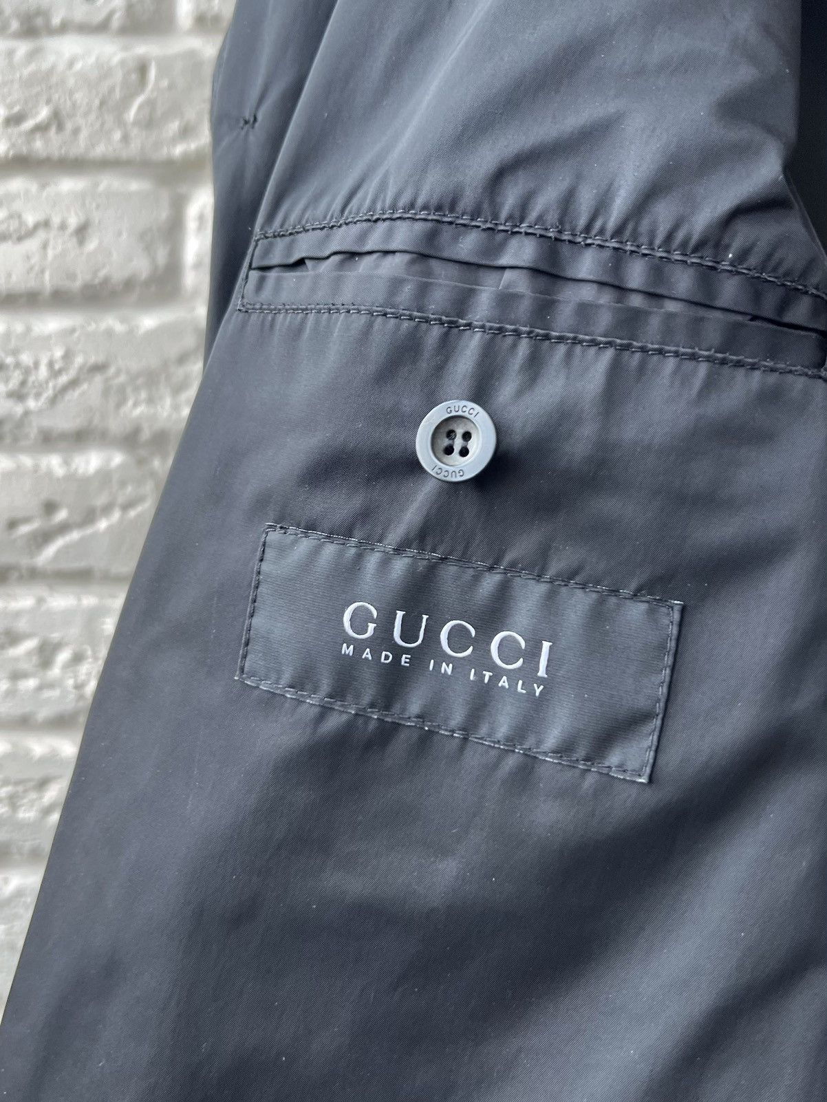 Gucci Gucci Black Belted Trench Coat Jacket Size US M / EU 48-50 / 2 - 11 Thumbnail