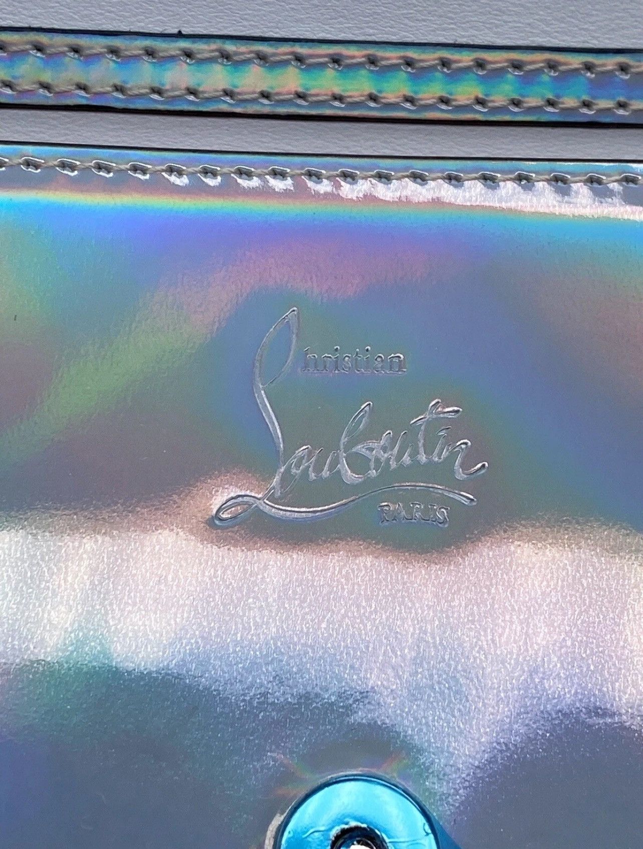 Christian Louboutin Christian Louboutin iridescent leather clutch shoulder bag Size ONE SIZE - 13 Thumbnail