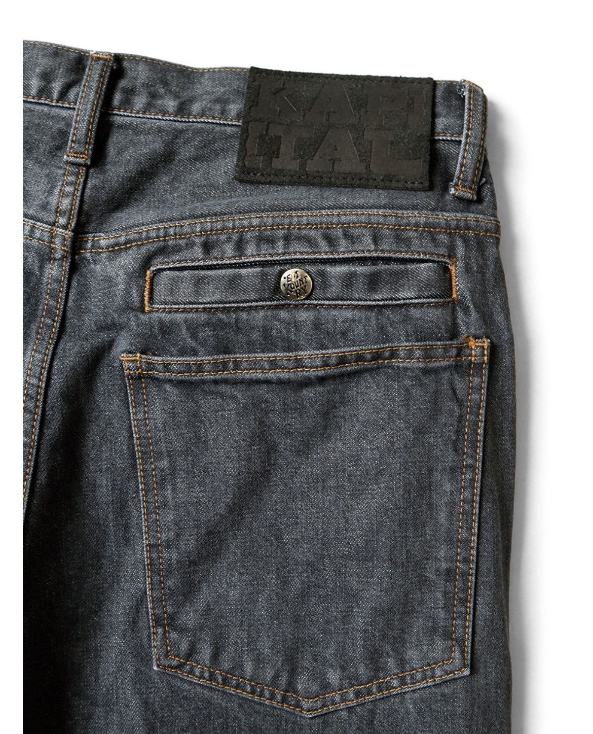 Kapital Kapital 14oz black Denim Port Baggy Pants size 3 Size US 32 / EU 48 - 8 Thumbnail