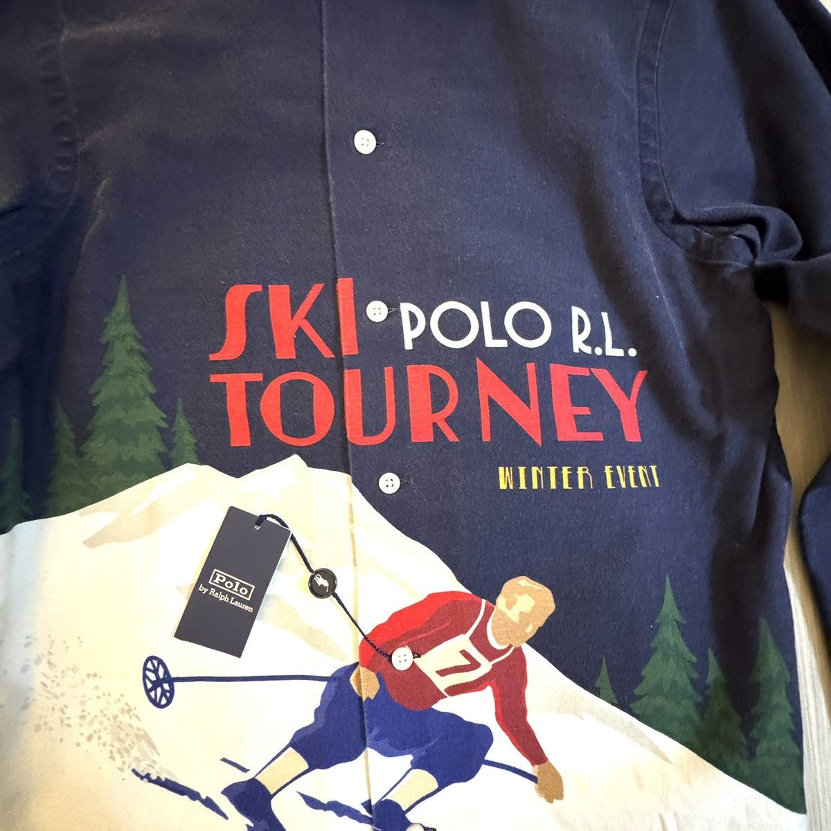 Polo Ralph Lauren Polo Ralph Lauren Classic Fit Ski Print Art Camp Shirt Size US L / EU 52-54 / 3 - 4 Thumbnail