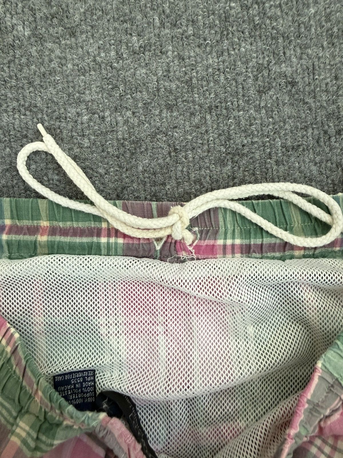 Polo Ralph Lauren Vintage Polo Ralph Lauren Plaid Swim Trunks L Cotton Size US 38 / EU 54 - 6 Thumbnail
