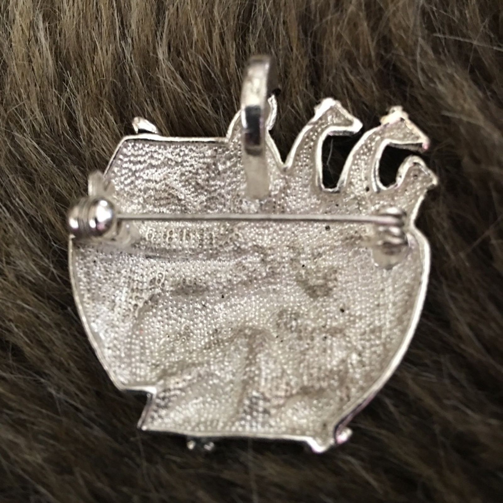 Vintage Vintage silver tone Noah’s ark pin brooch pendant Size ONE SIZE - 2 Thumbnail
