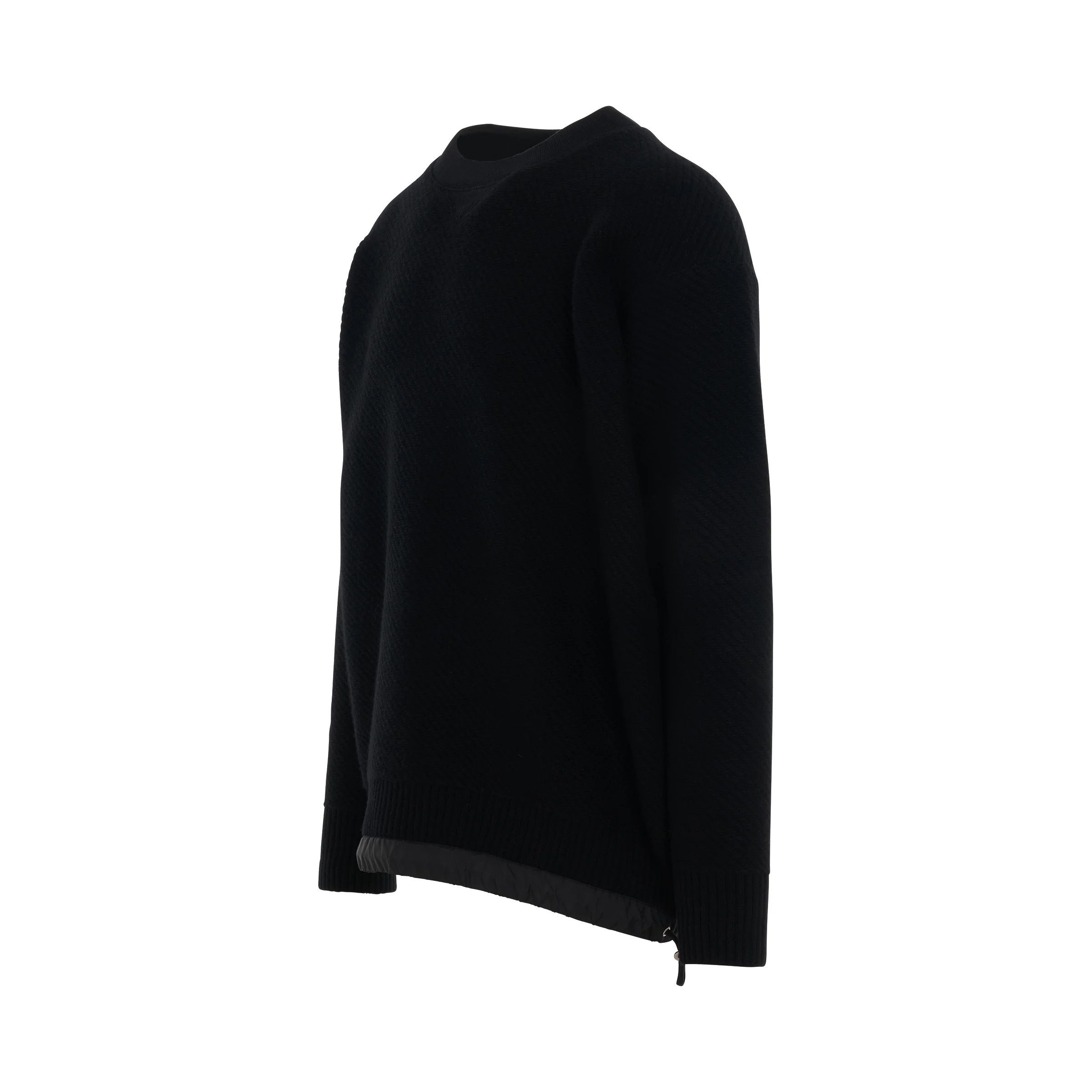 Sacai o1mris0824 Knit Pullover in Black Size US S / EU 44-46 / 1 - 2 Thumbnail