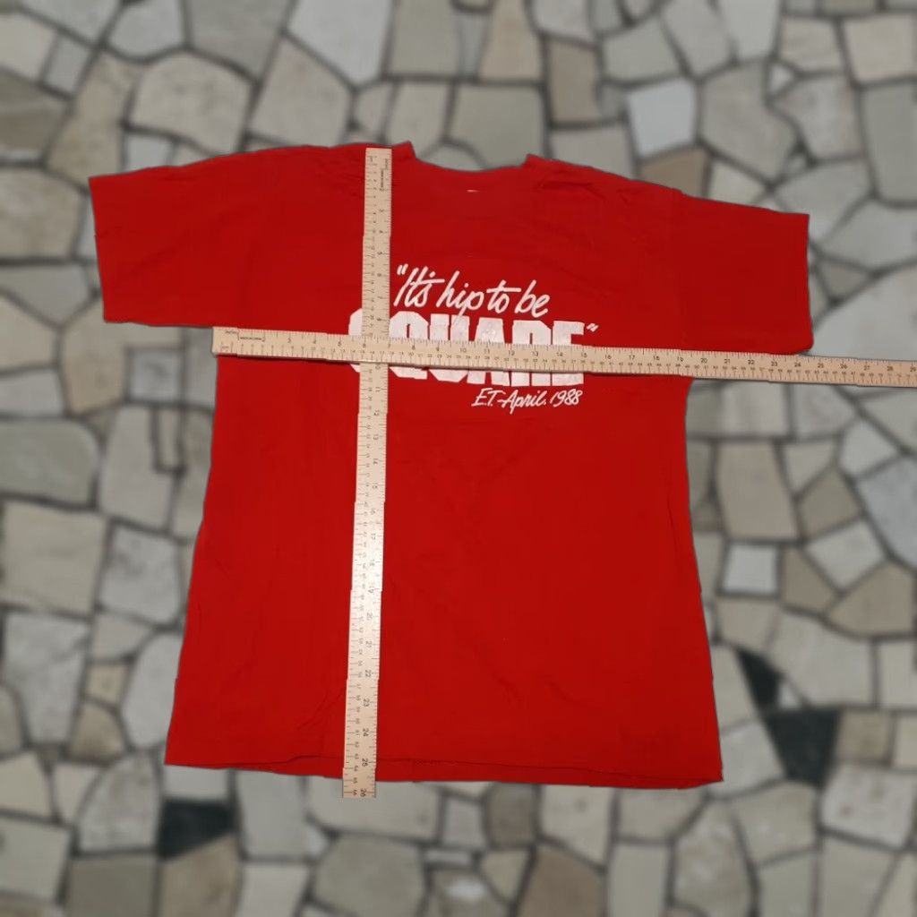 Vintage VINTAGE Huey Lewis National T-Shirt Red Men's L Size US L / EU 52-54 / 3 - 1 Thumbnail