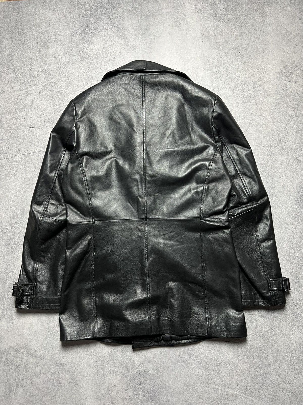Vera Pelle Vintage Vera Pele Faded Leather Coat Jacket Size US L / EU 52-54 / 3 - 12 Thumbnail