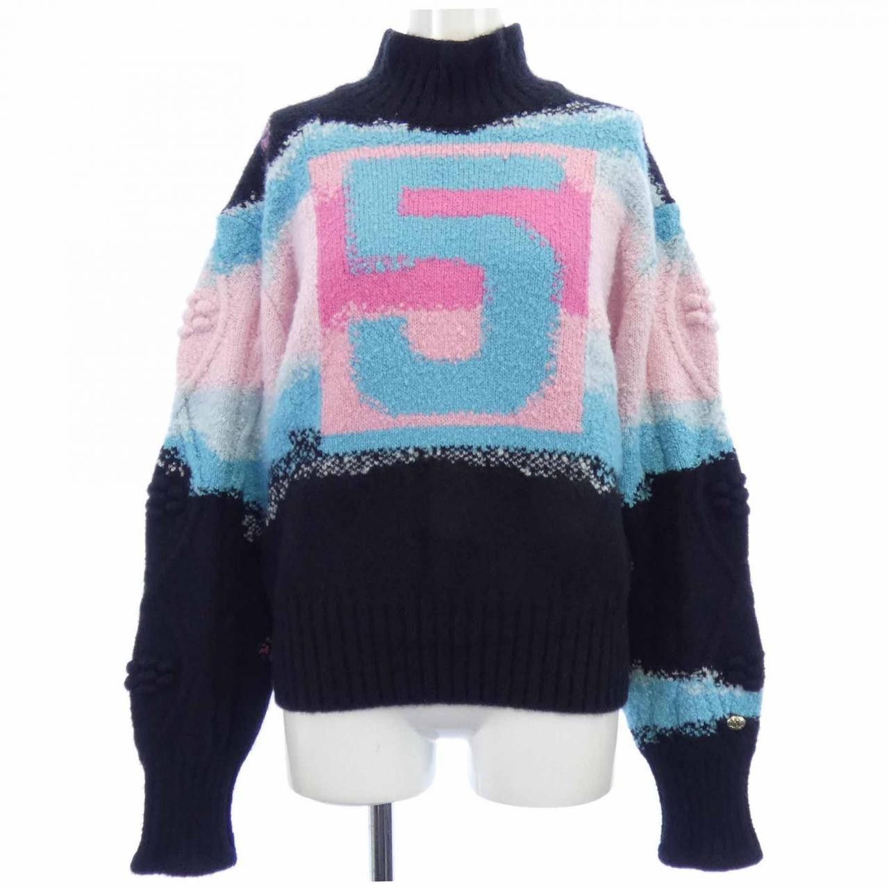 Chanel Chanel Chanel Cashmere Knitwear Textile Tops P73247K10553 DUTY FREE for USA Size ONE SIZE - 1 Thumbnail