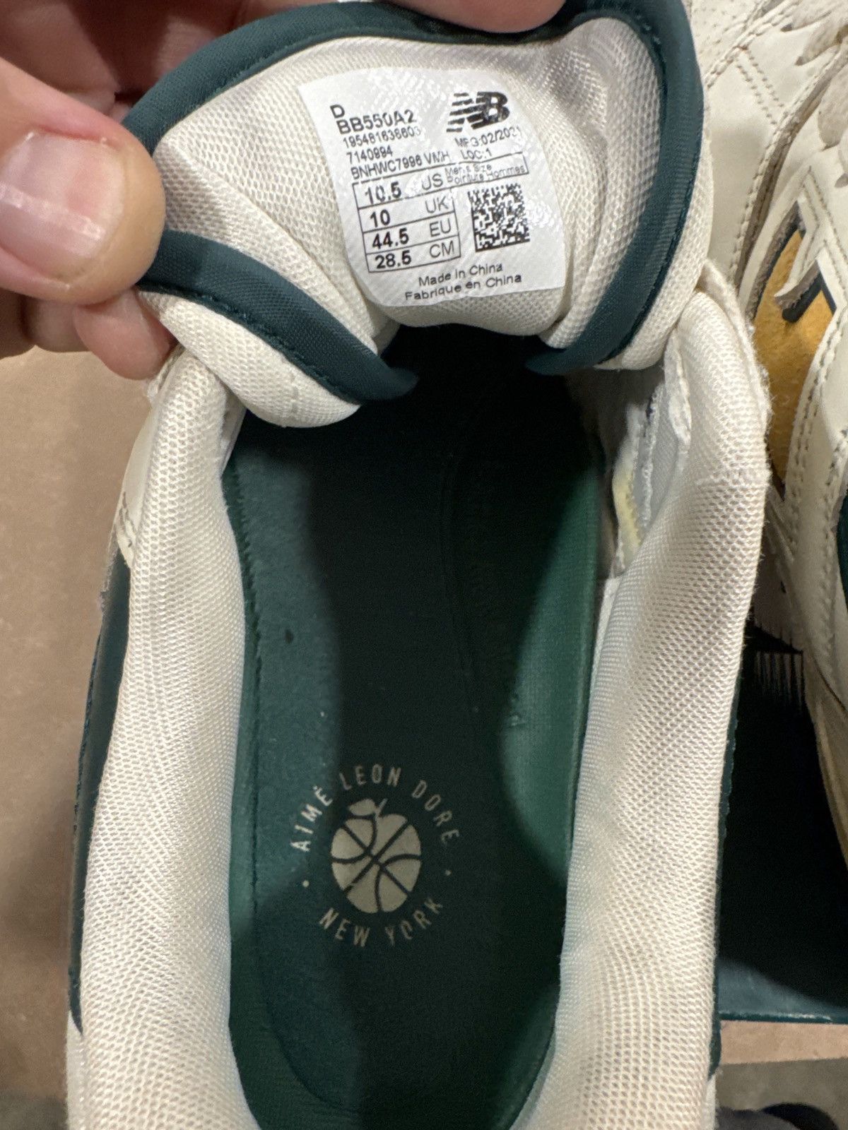 Aime Leon Dore × New Balance New balance ALD 550 green/yellow Size US 10.5 / EU 43-44 - 7 Thumbnail