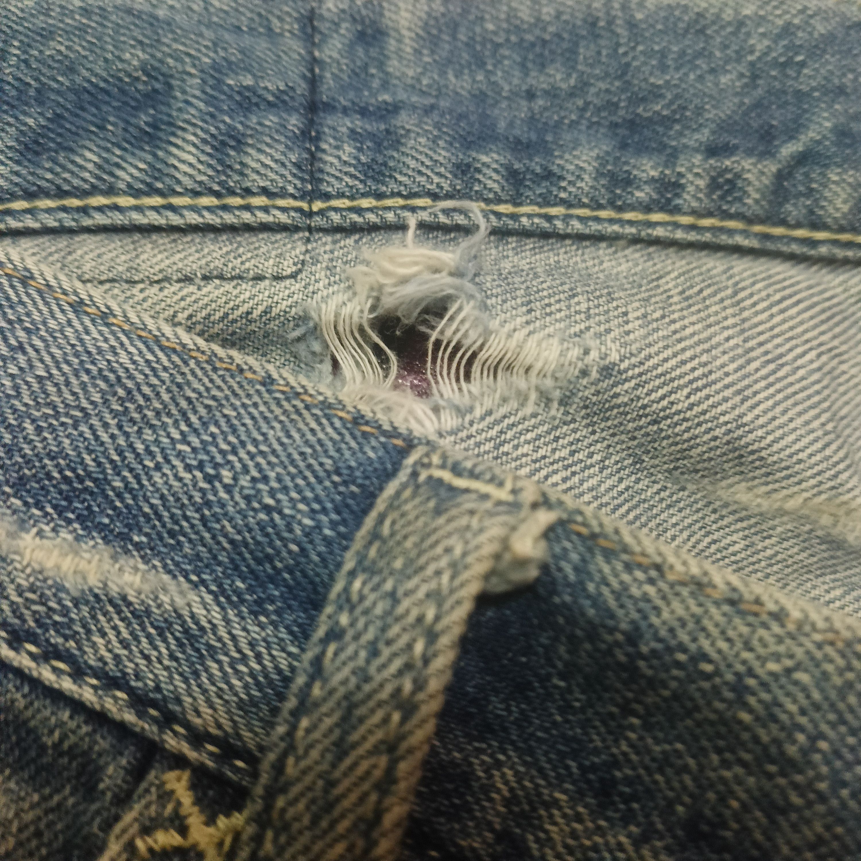 Neighborhood Rare!!! Neighborhood Savage Selvedge Jeans Distressed Jeans Size US 33 - 23 Thumbnail