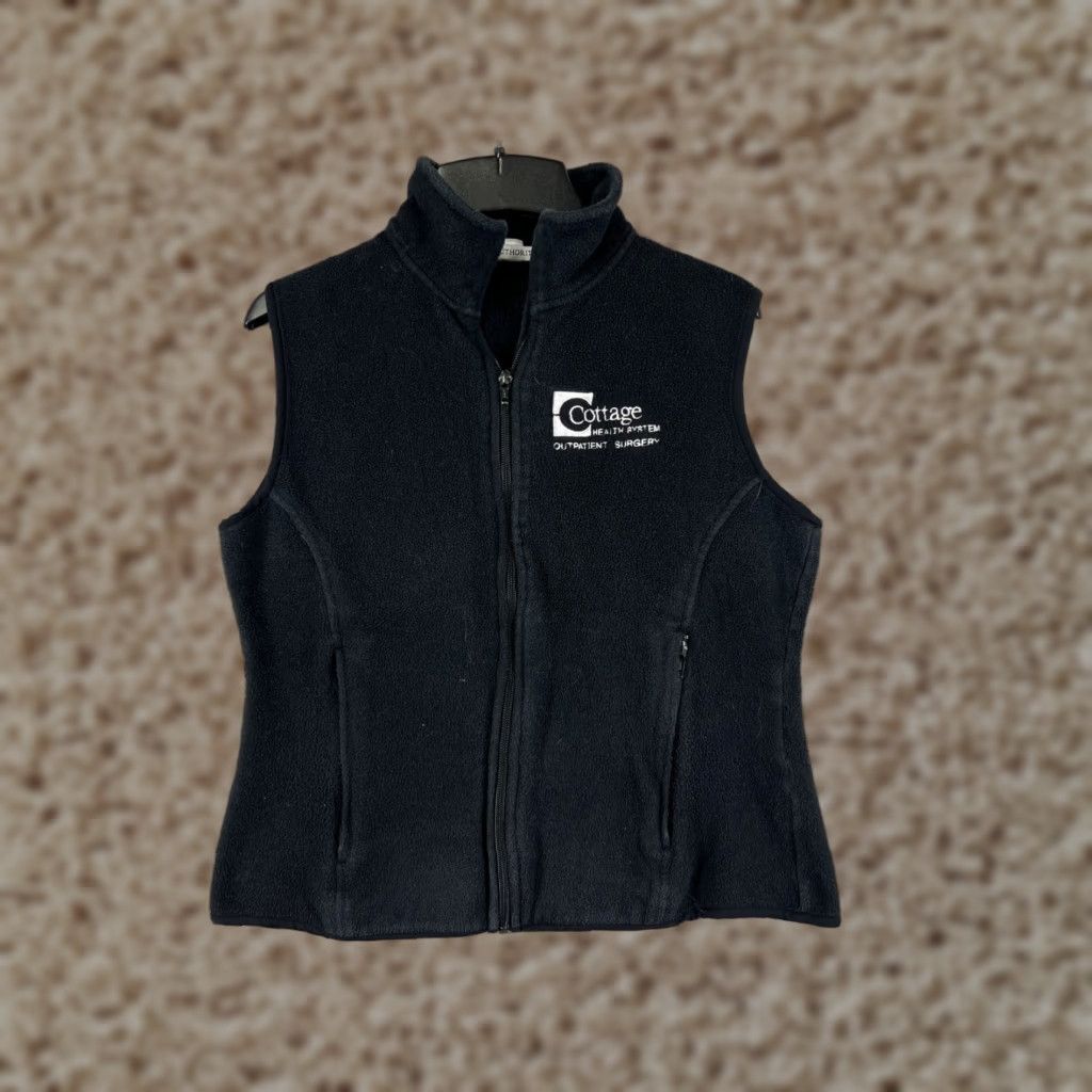 Port Authority Port Authority Vest Womens Small Black Full Zip Polyester Fleece Pockets Size S / US 4 / IT 40 - 1 Thumbnail