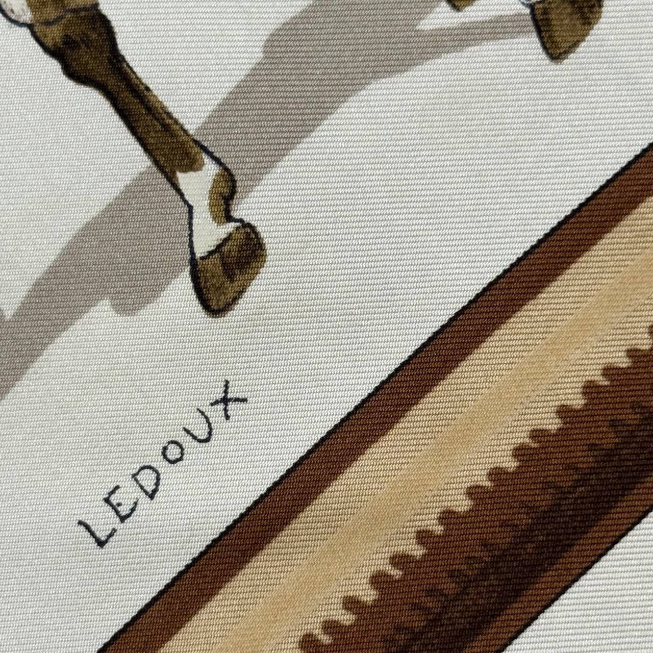 Hermes HERMES Scarf Equipages Vintage Silk Ledoux Size ONE SIZE - 8 Thumbnail