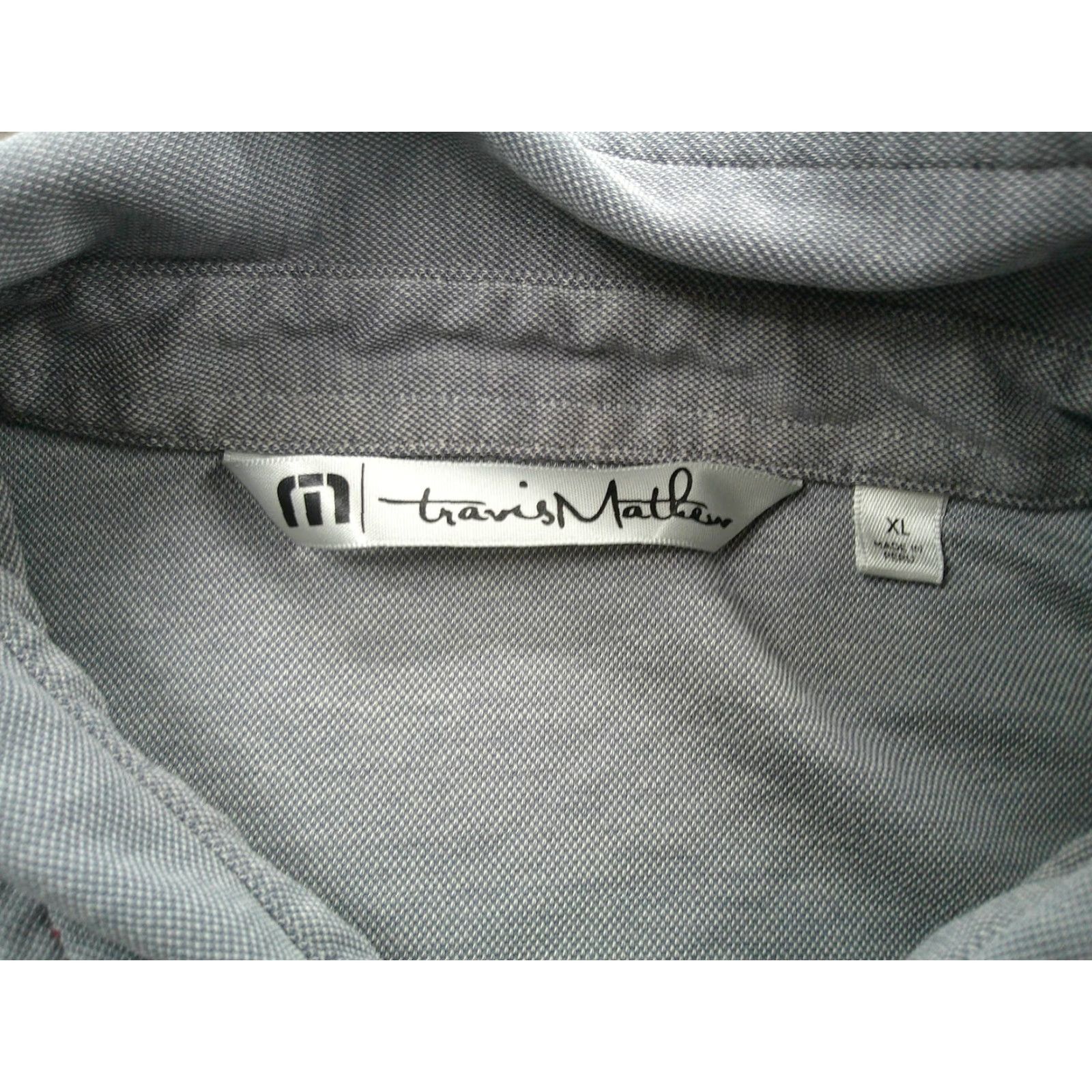 TravisMathew Travis Mathew Polo Shirt Mens XL Gray Golf Pima Cotton Polyester Novelty Print Size US XL / EU 56 / 4 - 3 Thumbnail