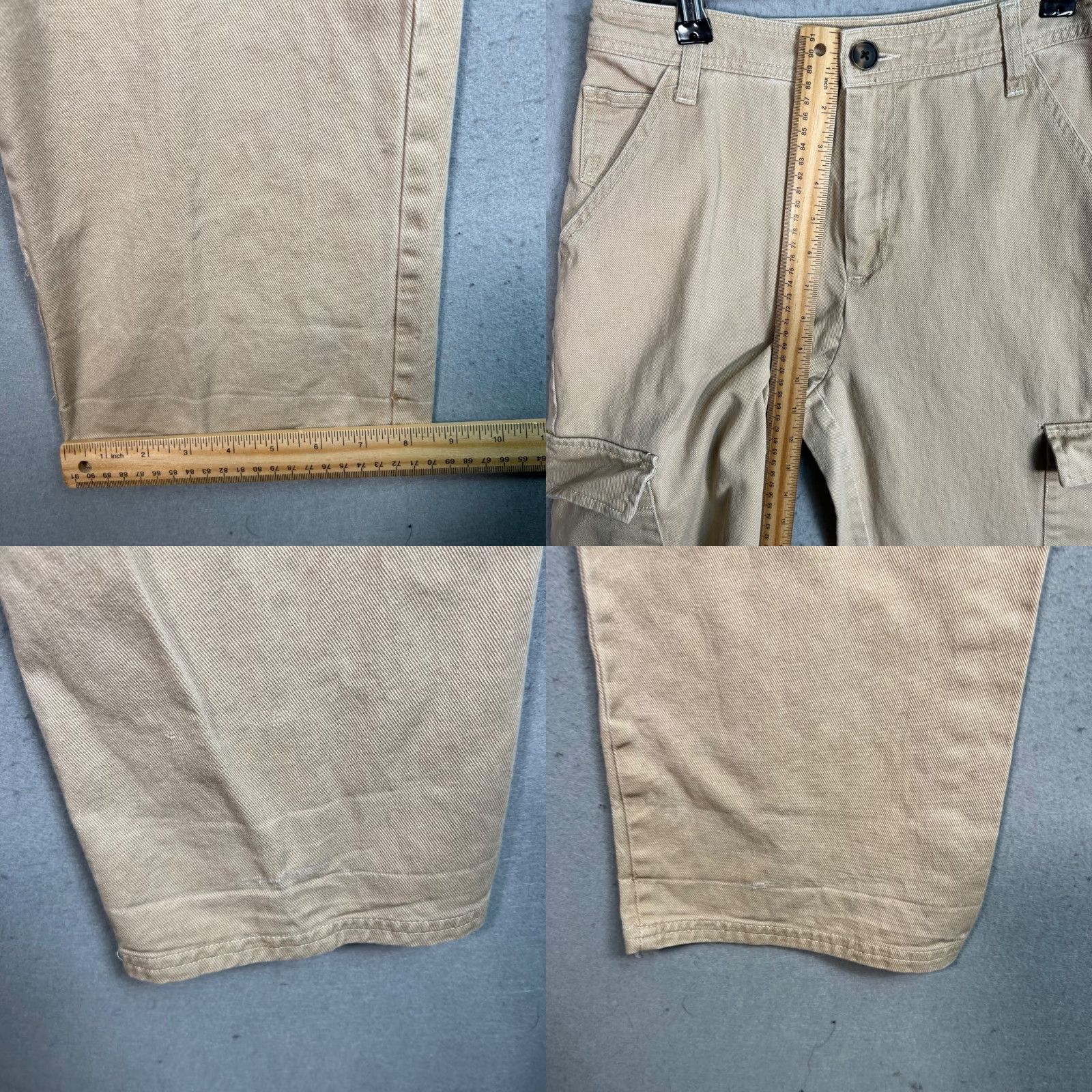 Sandy Liang Sandy Liang Cargo Pants Beige Cotton Size 0 Womens Pants Casual Utility Timeless Vintage Size 25" / US 0 / IT 36 - 8 Thumbnail