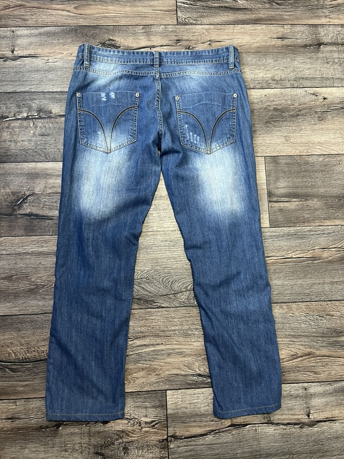 Dolce & Gabbana Vintage Dolce & Gabbana Men’s Blue Ripped Jeans Size 34 Size US 34 / EU 50 - 7 Thumbnail