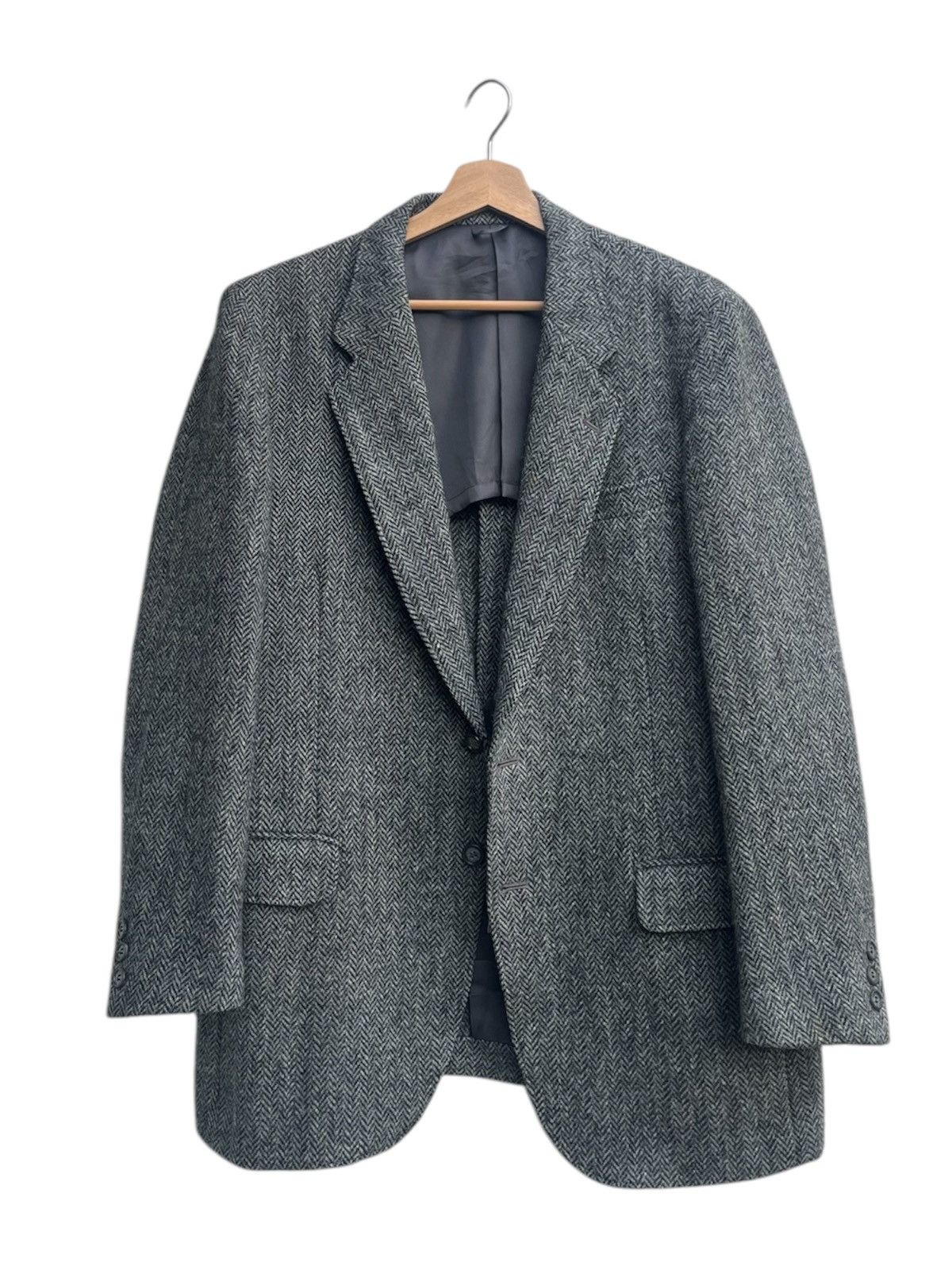 Harris Tweed Vintage Mr. Rough Rider Harris Tweed Herringbone Jacket Size US M / EU 48-50 / 2 - 2 Thumbnail