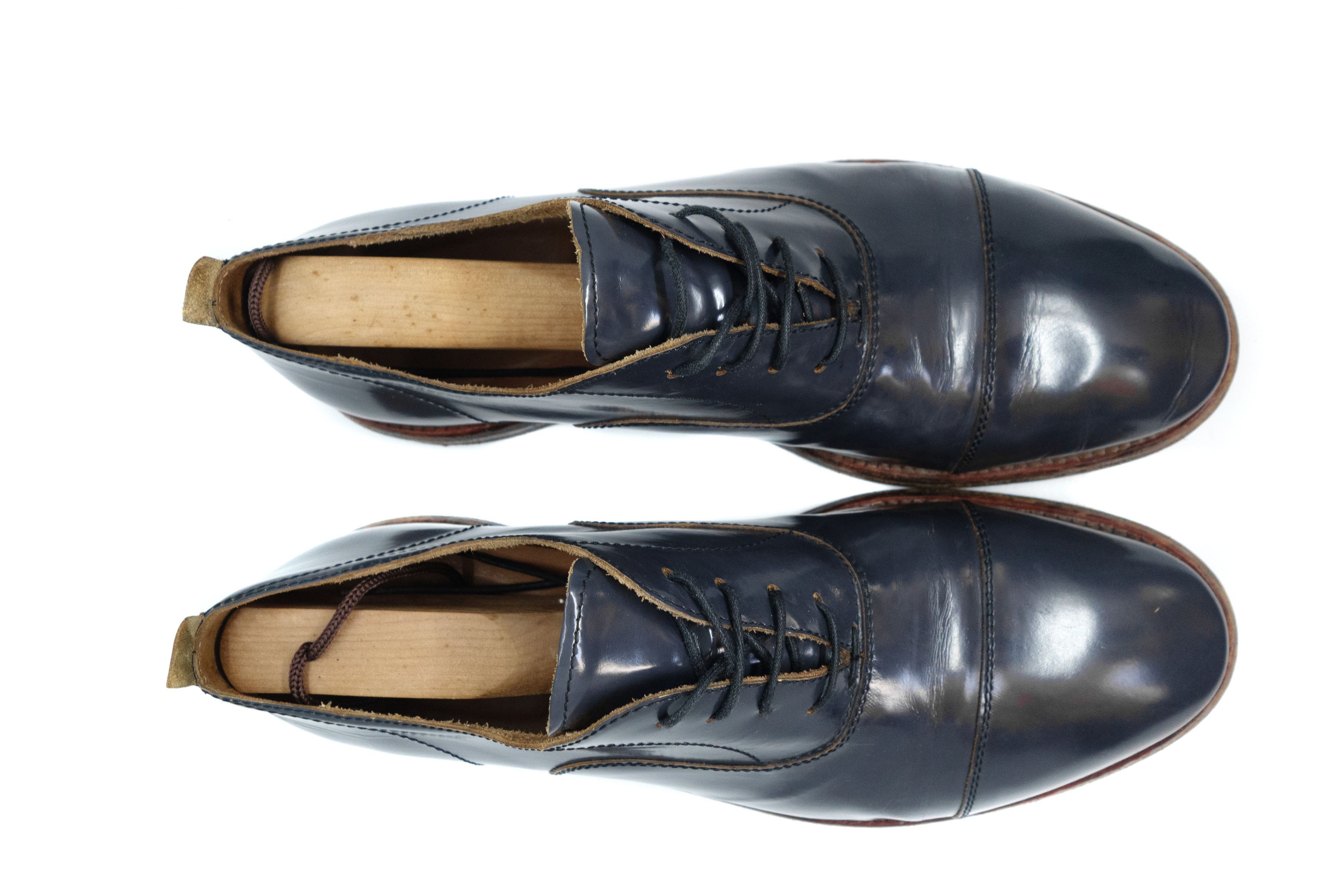 MoMA Classic Cap-Toe Oxford Leather Shoes Size US 9.5 / EU 42-43 - 4 Thumbnail