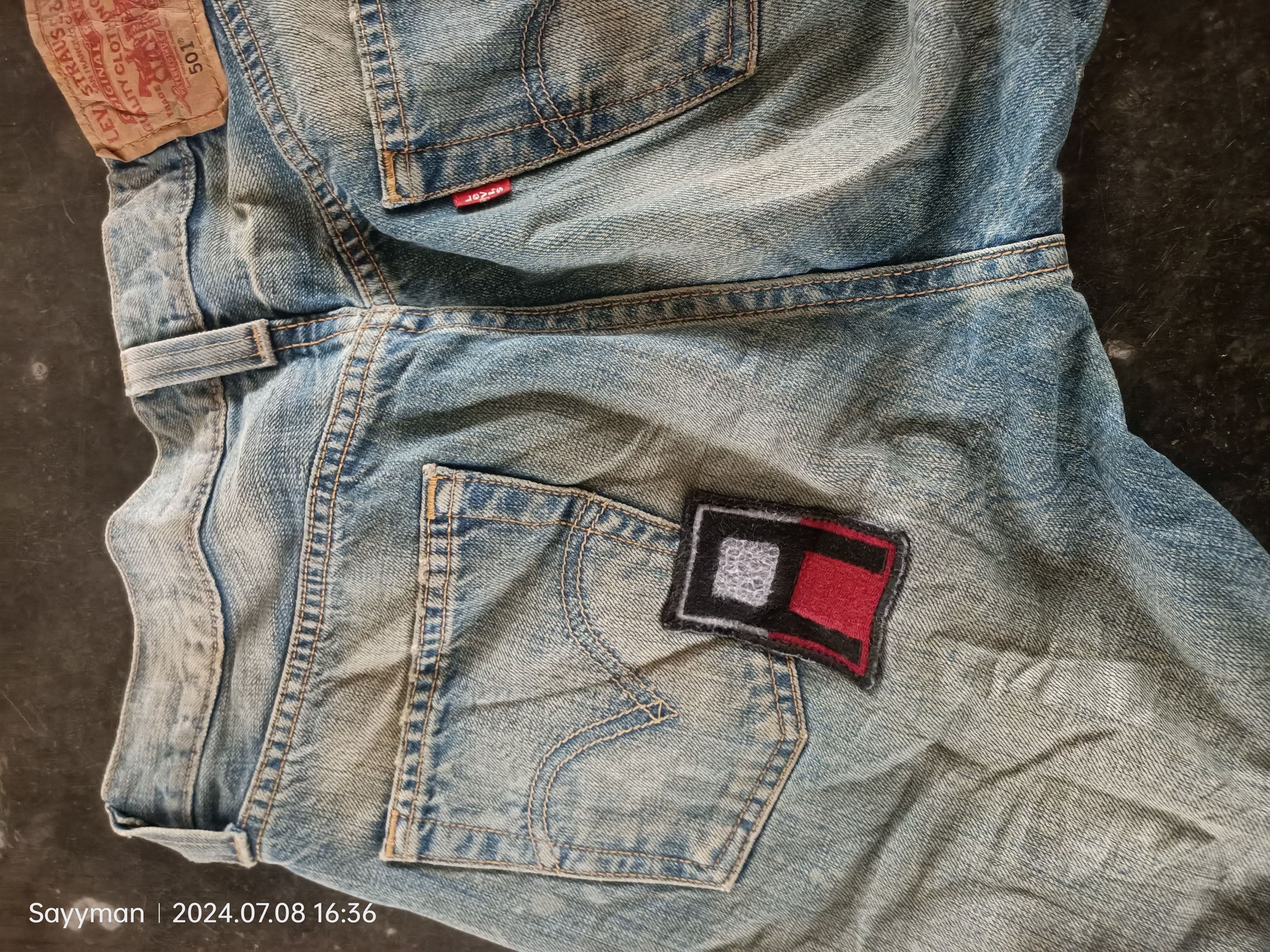 Levi's × Vintage VINTAGE LEVIS 501 DISTRESSED JEANS Size US 30 / EU 46 - 9 Thumbnail