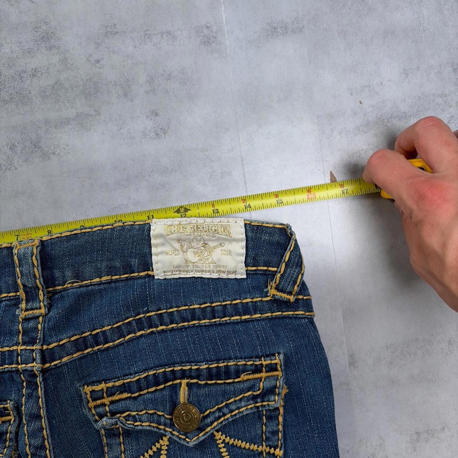 True Religion Y2K Blue True Religion Billy Super T Grunge Denim Jeans Size 42" / US 20 - 6 Thumbnail