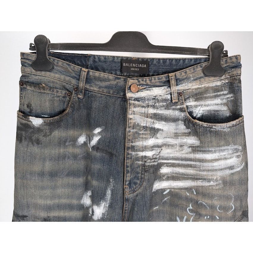 Balenciaga o1rshd1 Q:2 / Baggy Pants / Jeans in Light Blue Size US 34 / EU 50 - 9 Thumbnail