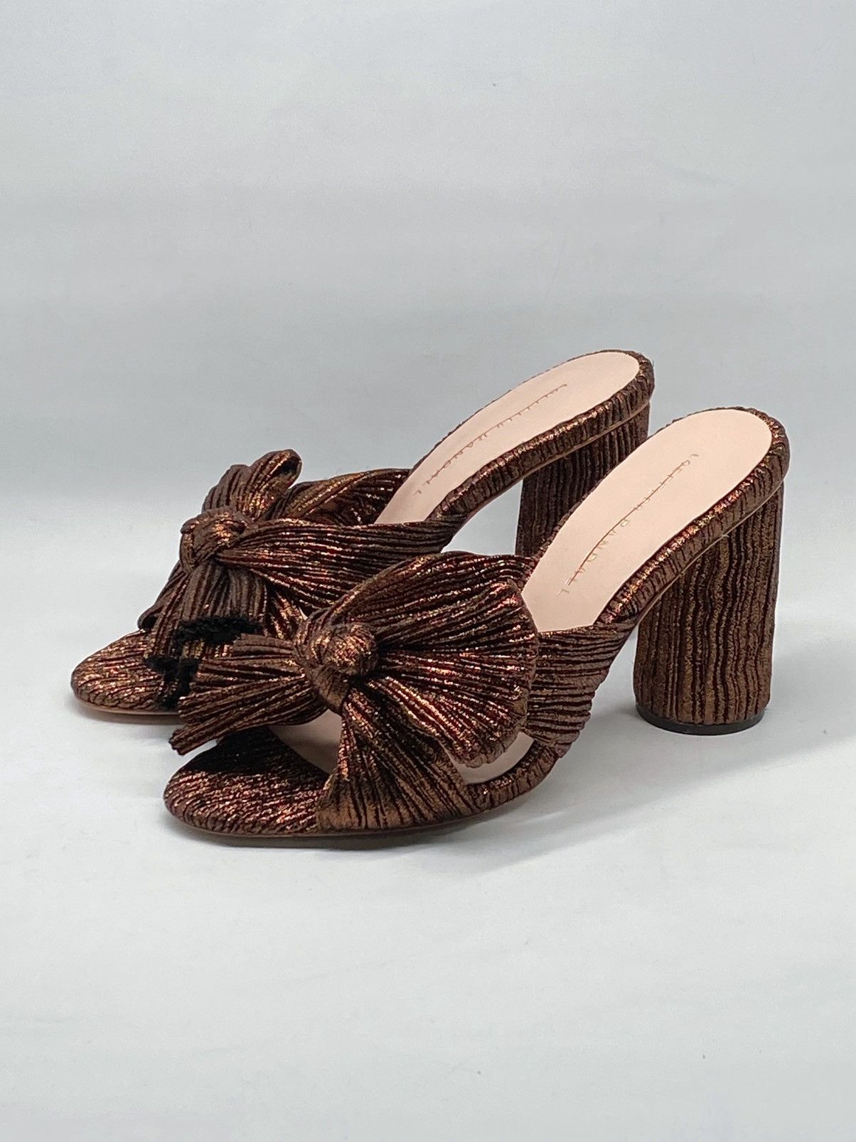 Loeffler Randall Loeffler Randall Metallic Lamé Block-Heel Mules size 7 Size US 7 / IT 37 - 6 Thumbnail