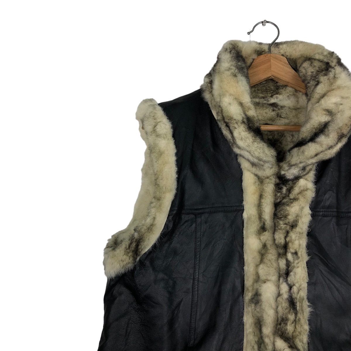 Japanese Brand 🔥Issey Miyake Design Vest Tank Top Mink Fur Lining Size US M / EU 48-50 / 2 - 7 Thumbnail