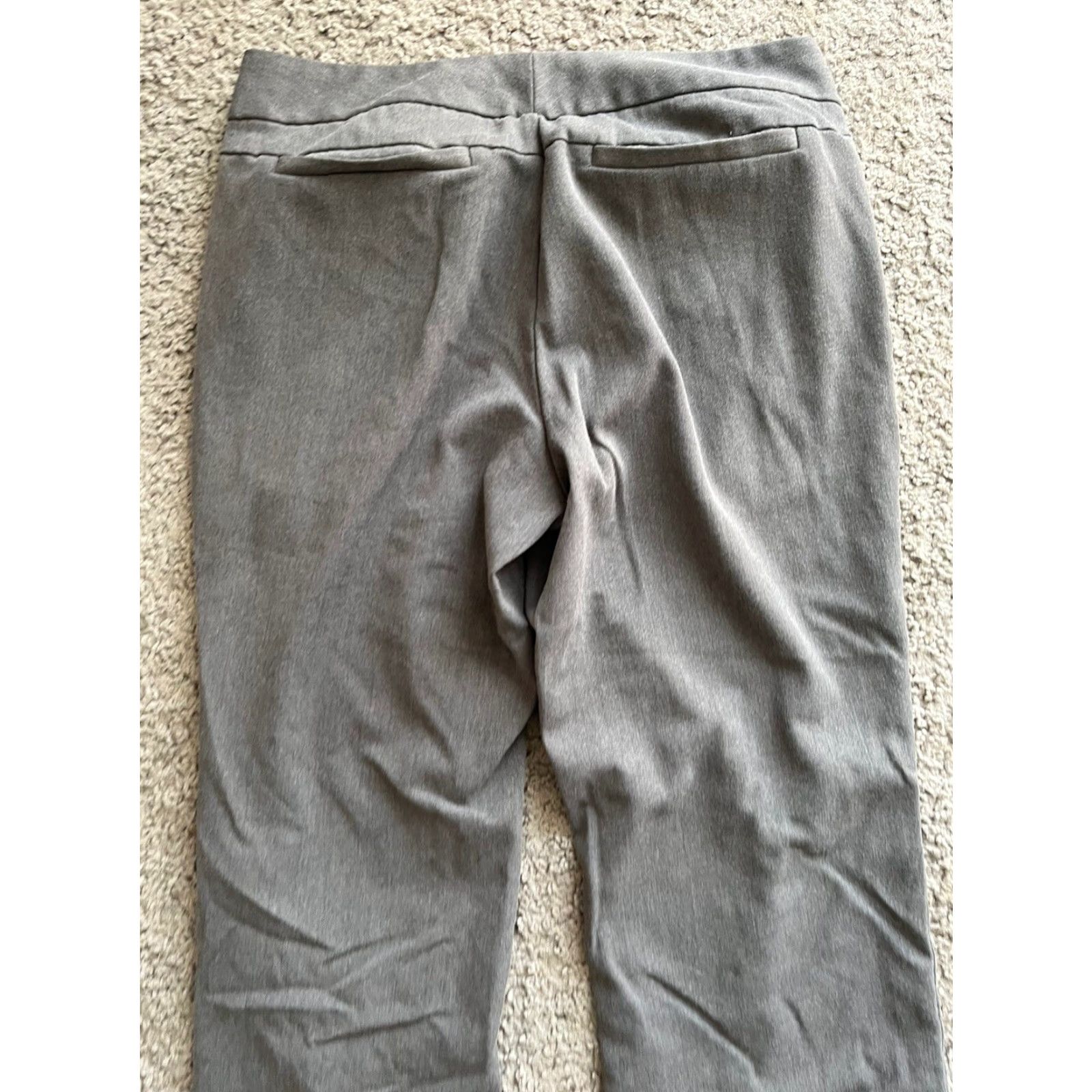 Dockers VINTAGE Womens Dockers Gray Pants Flat Front 4 Khakis/Chinos Cotton/Spandex Regular Inseam 31 Size 27" / US 4 / IT 40 - 4 Thumbnail
