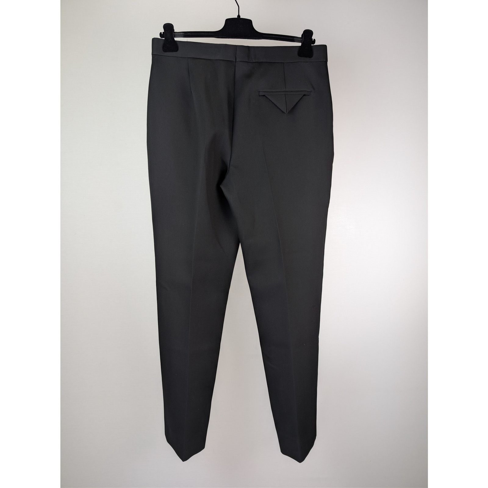 Bottega Veneta o1rshd1 Compact Wool Trousers Pants in Black Size US 34 / EU 50 - 1 Thumbnail