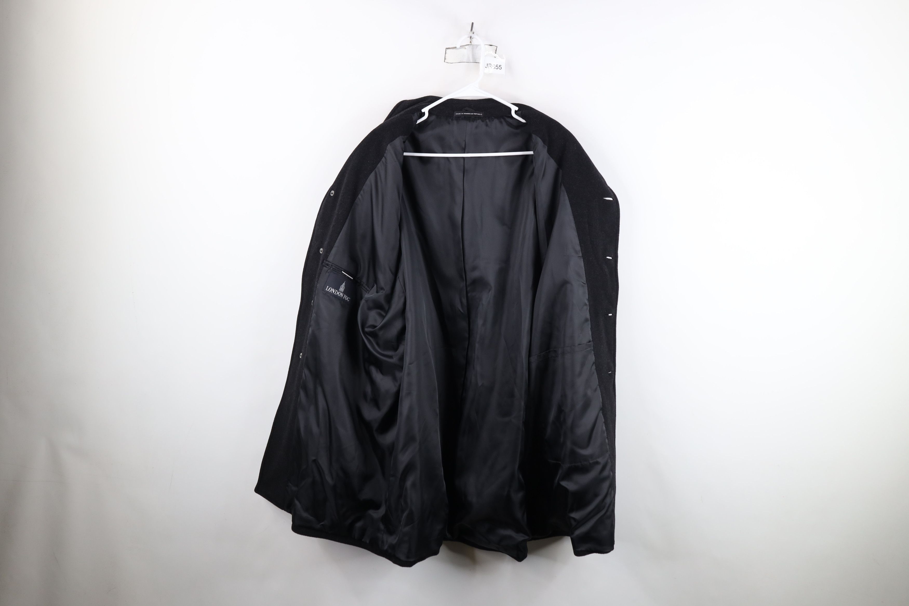 Vintage Vintage 90s Streetwear Button Collared Overcoat Jacket Gray Size US XXL / EU 58 / 5 - 9 Thumbnail