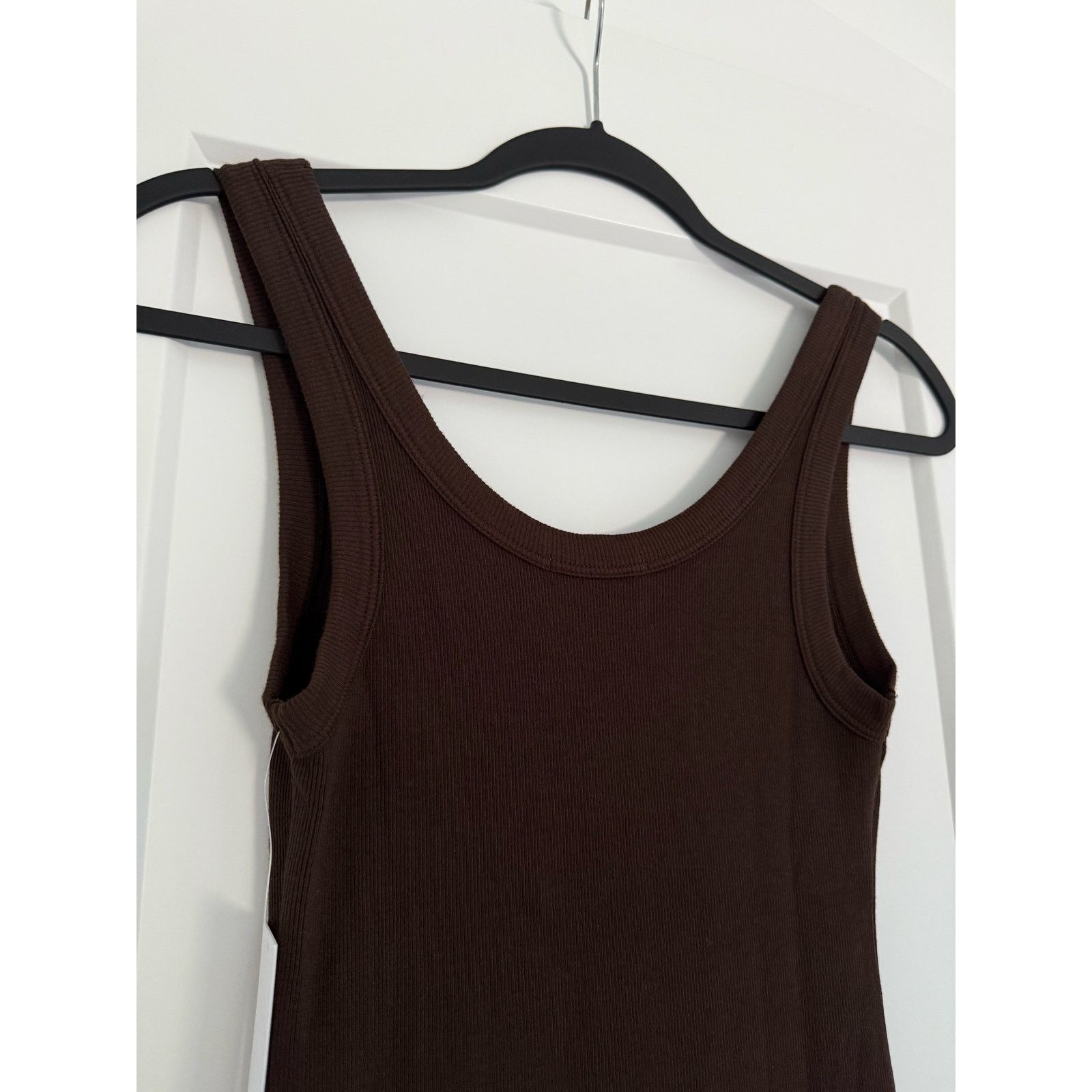 COTTONCITIZEN $185 New Cotton Citizen Verona Midi Dress - Espresso - XS Size XS / US 0-2 / IT 36-38 - 7 Thumbnail