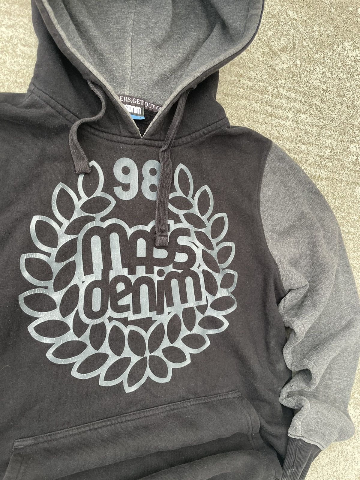 Vintage Mass denims hoodie Size US S / EU 44-46 / 1 - 4 Thumbnail