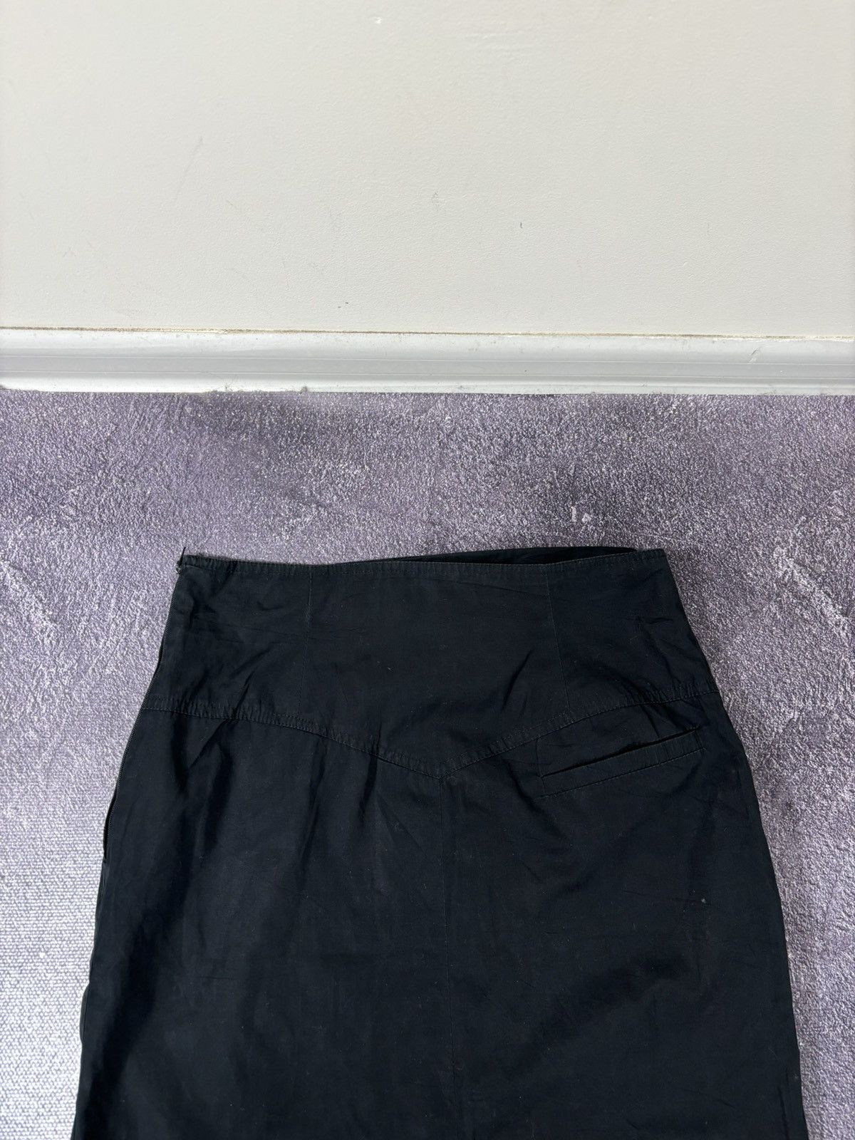 Max Mara Vintage Max Mara Women’s Black Luxury Straight Midi Skirt Size 30" / US 8 / IT 44 - 17 Thumbnail