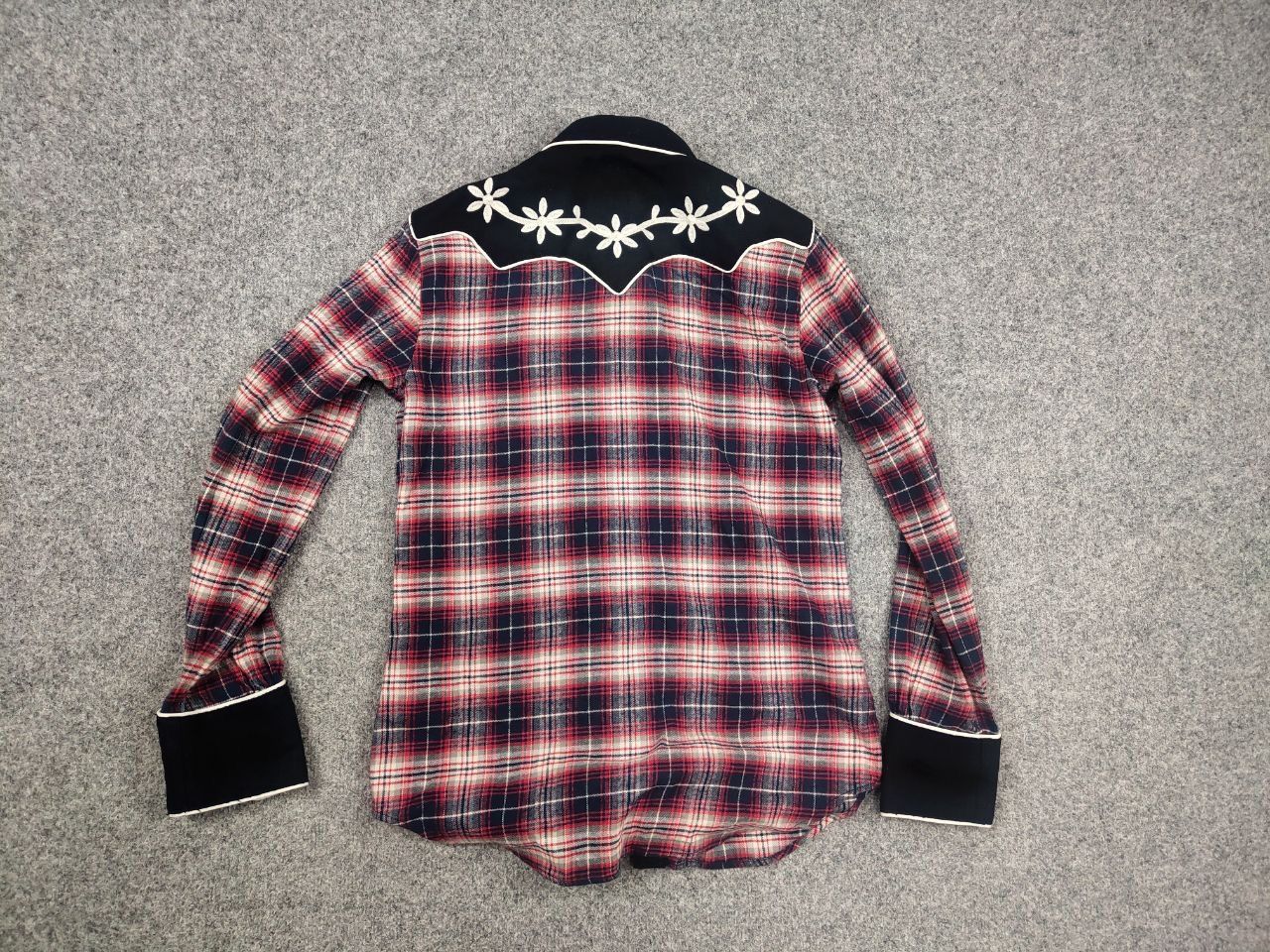 Dsquared2 Dsquared2 Brushed Cotton Flannel Western Button Shirt In Red Size US S / EU 44-46 / 1 - 11 Thumbnail