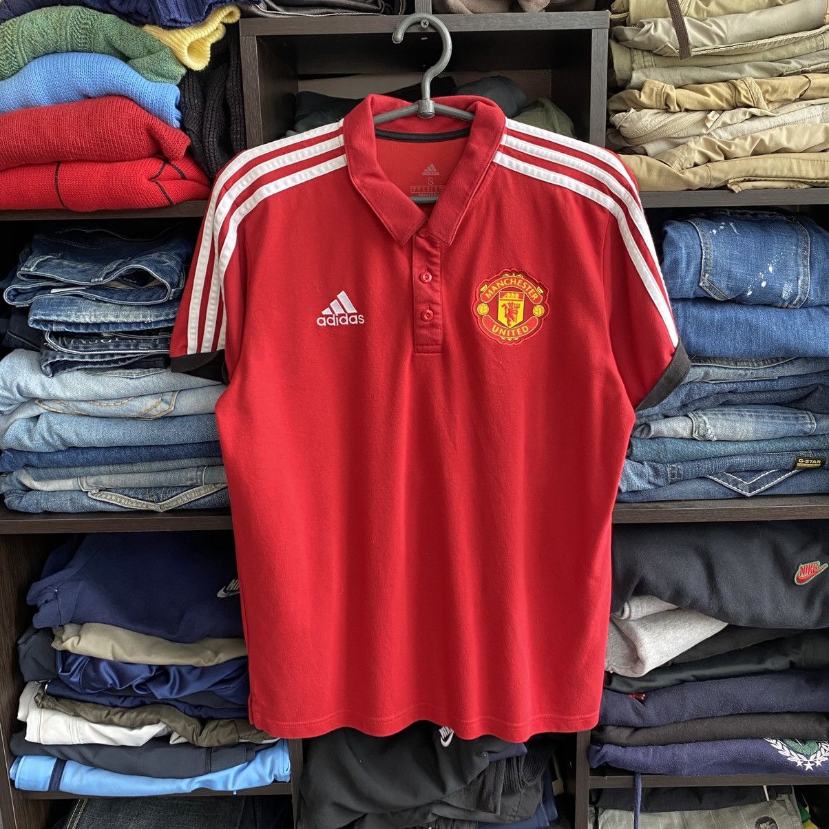 Adidas Mens Adidas Manchester United 2021 Red Home jersey Size US S / EU 44-46 / 1 - 1 Thumbnail