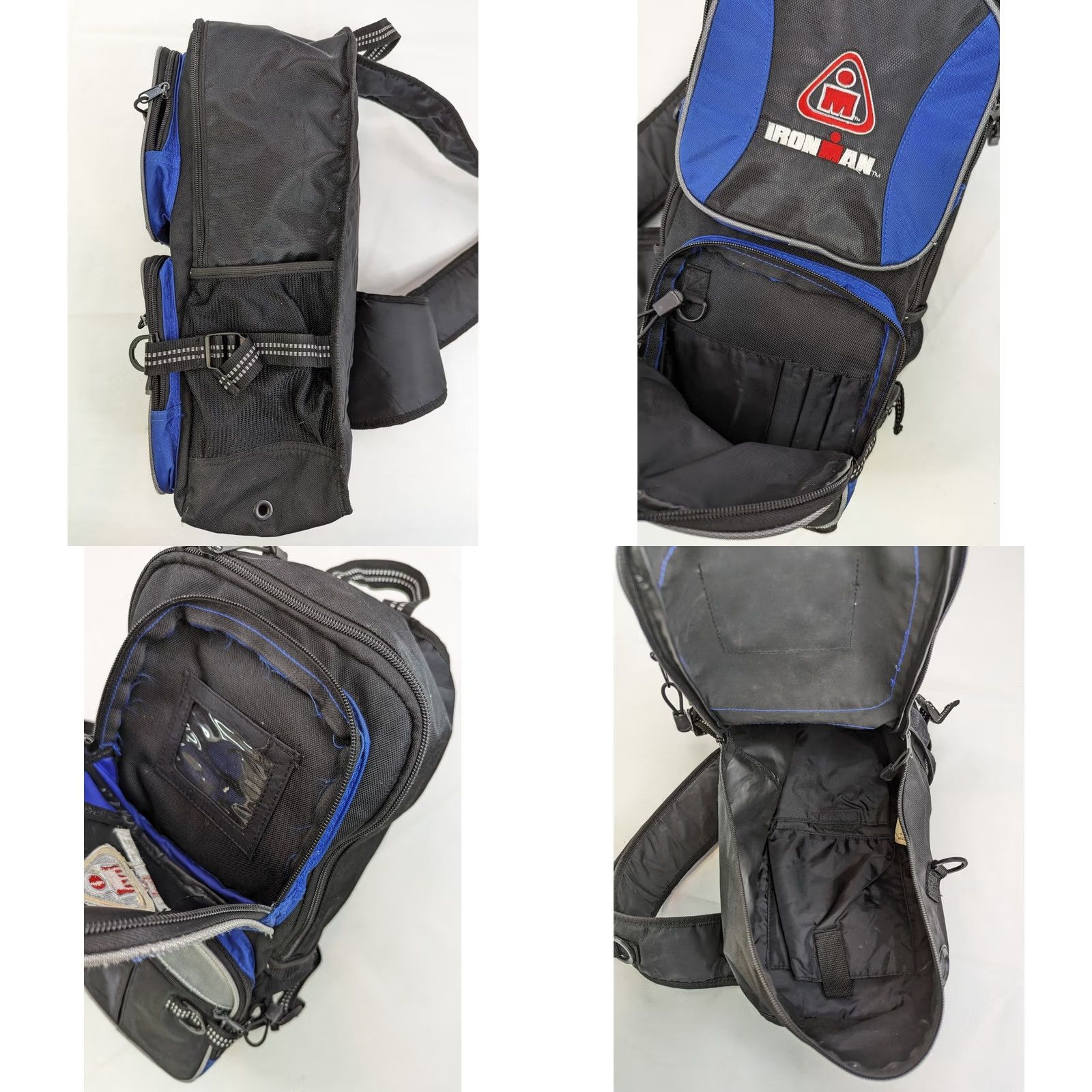 Vintage VINTAGE IRONMAN Triathlon Hydration Pack Running Bag Embroidered Shoulder Bag Black Medium Unisex Adults Boys Girls Mens Womens Size ONE SIZE - 9 Thumbnail