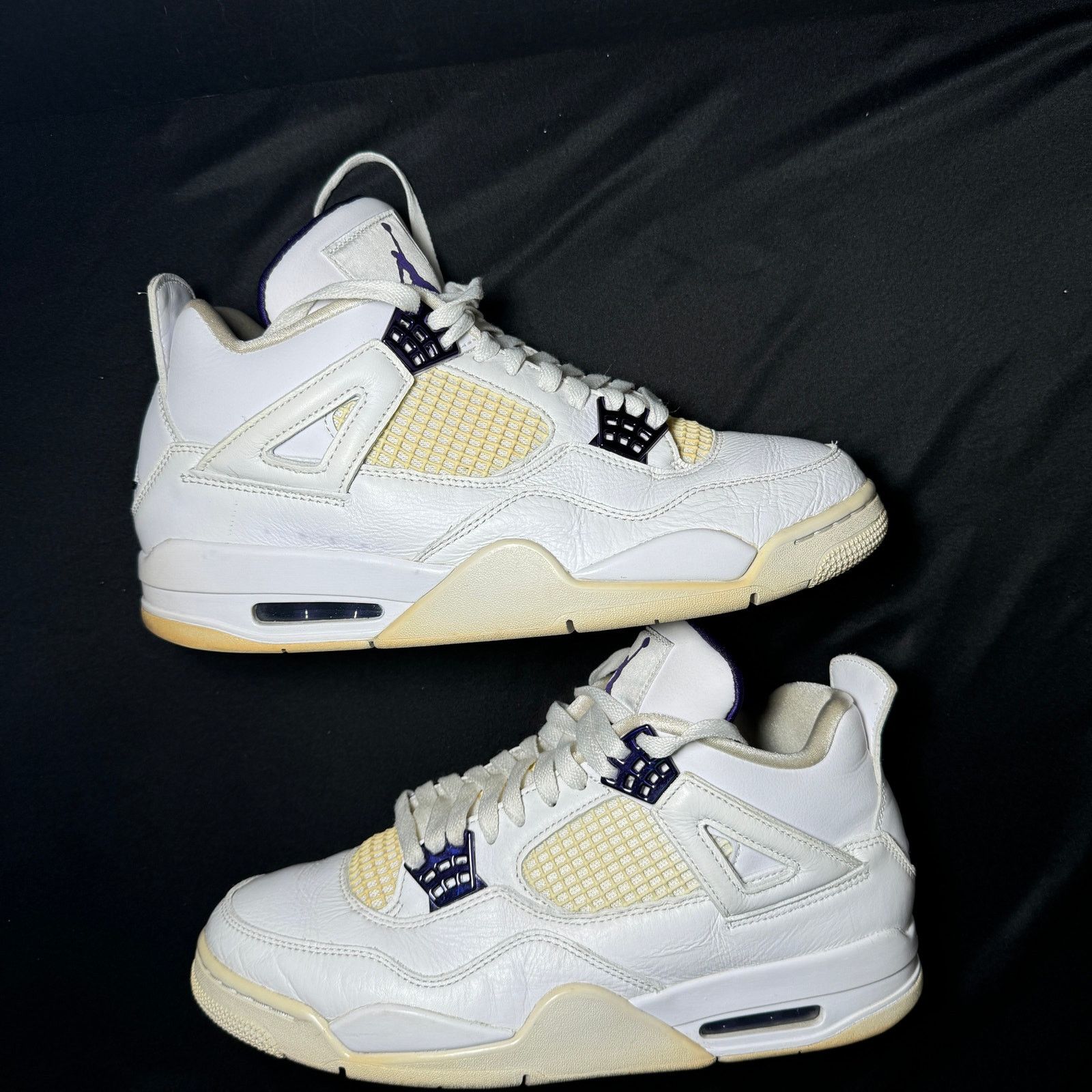 Jordan Brand × Nike Nike Air Jordan 4 Retro Purple Metallic Men's Shoes Size 10 Size US 10 / EU 43 - 2 Thumbnail