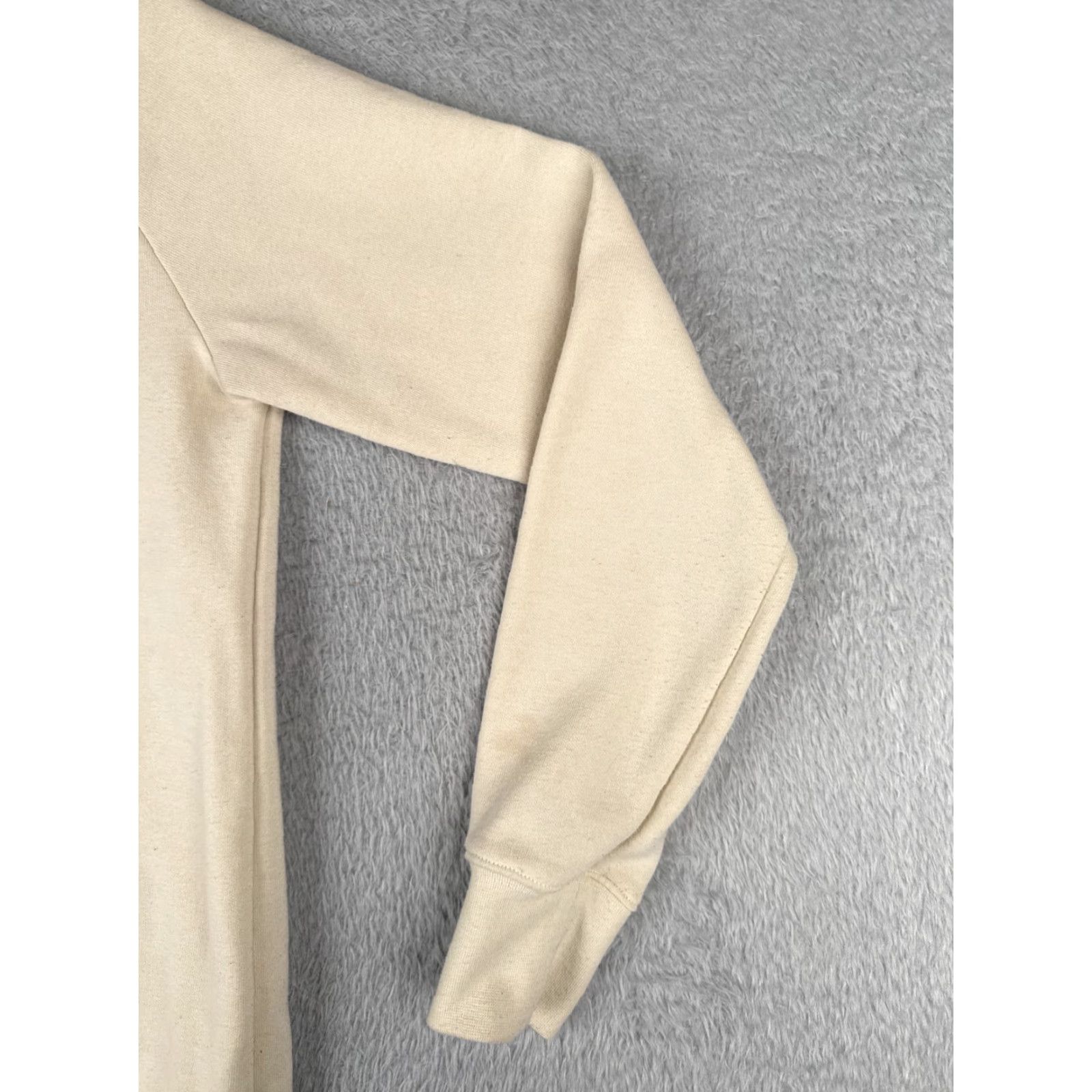 The North Face The North Face Sweatshirt Mens XS Ivory Crew Neck Polyester Jersey Fabric Size XS / US 0-2 / IT 36-38 - 2 Thumbnail