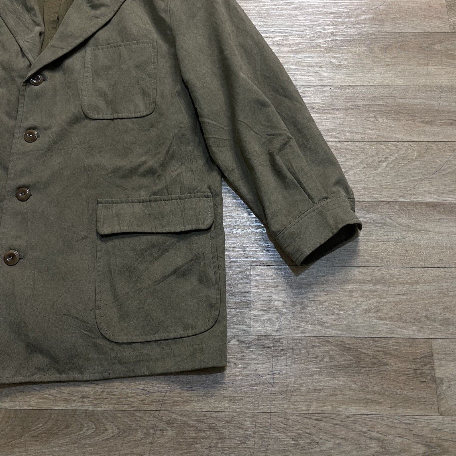 Burberry vintage burberry coat jacket FAUX SUEDE lightweight overcoat Size US L / EU 52-54 / 3 - 3 Thumbnail
