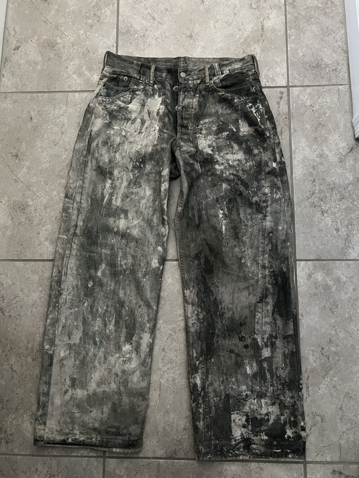 Acne Studios Acne Studios 'Cold Grey' Trompe-l'œil 1981 Jeans