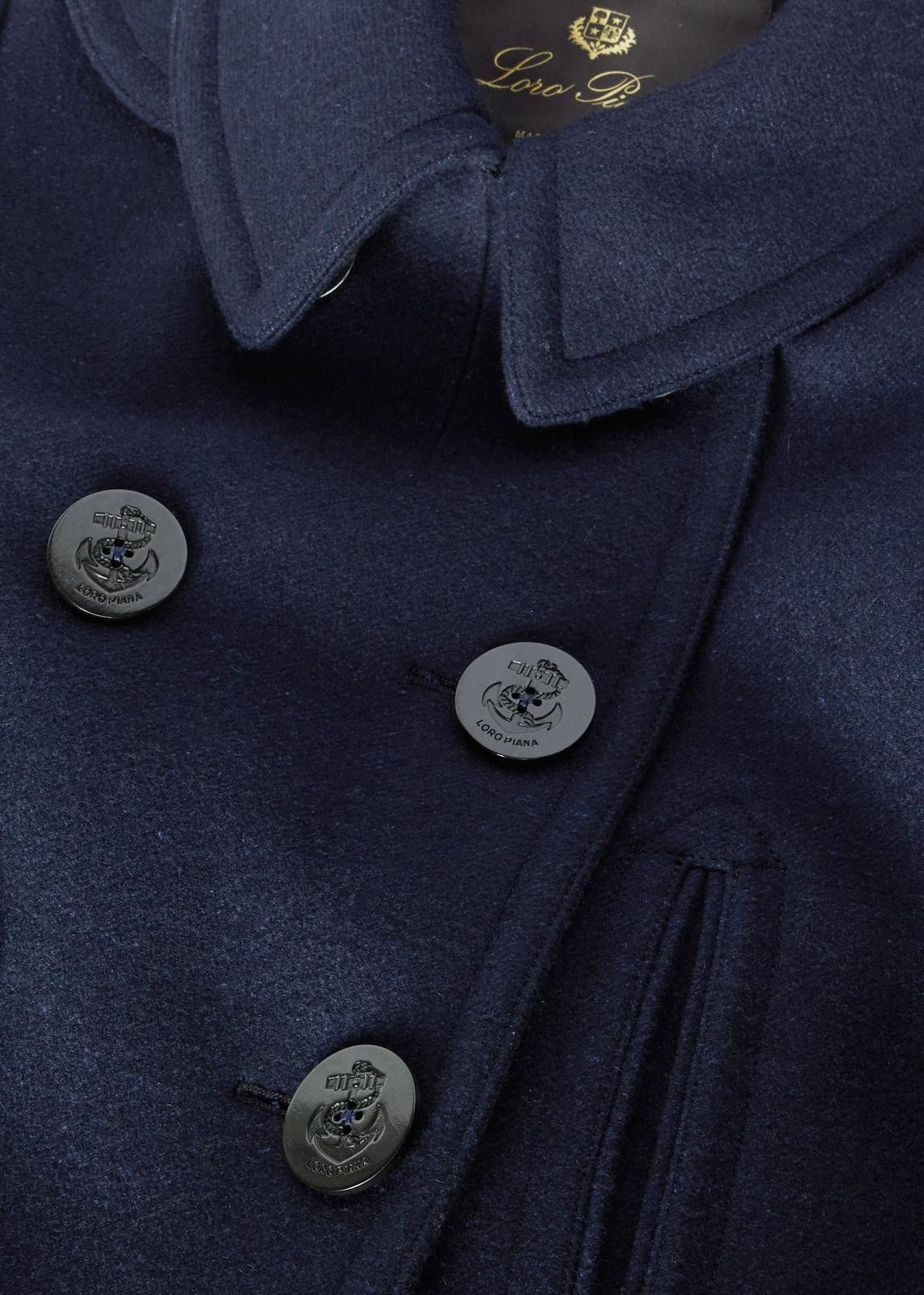 Loro Piana o1srvl11e0924 Condor Double-breast Wool Jacket in Navy Blue Size M / US 6-8 / IT 42-44 - 7 Thumbnail