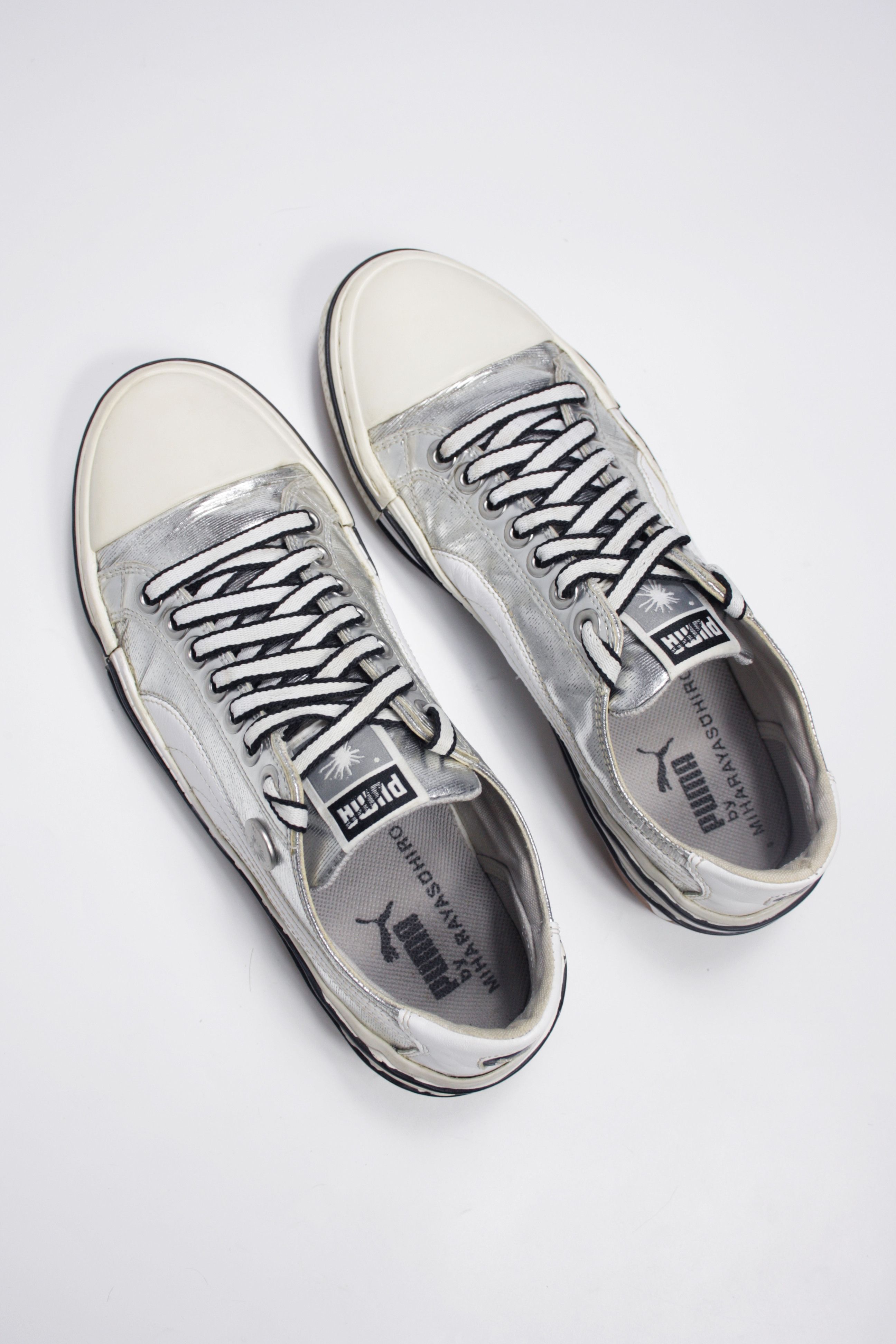 Maison MIHARA YASUHIRO Puma x Mihara Yasuhiro MY-41 Metallic Silver Y2K Trainers Size US 9 / IT 39 - 8 Thumbnail