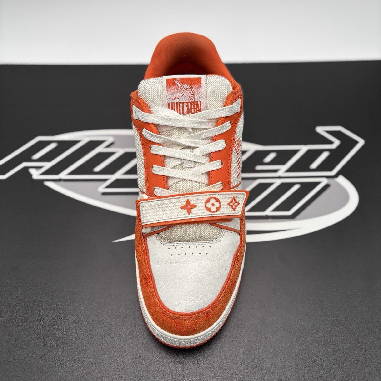 Louis Vuitton Louis Vuitton Trainer Strap ' Orange ' | GREAT CONDITION! Size US 10.5 / EU 43-44 - 14 Thumbnail