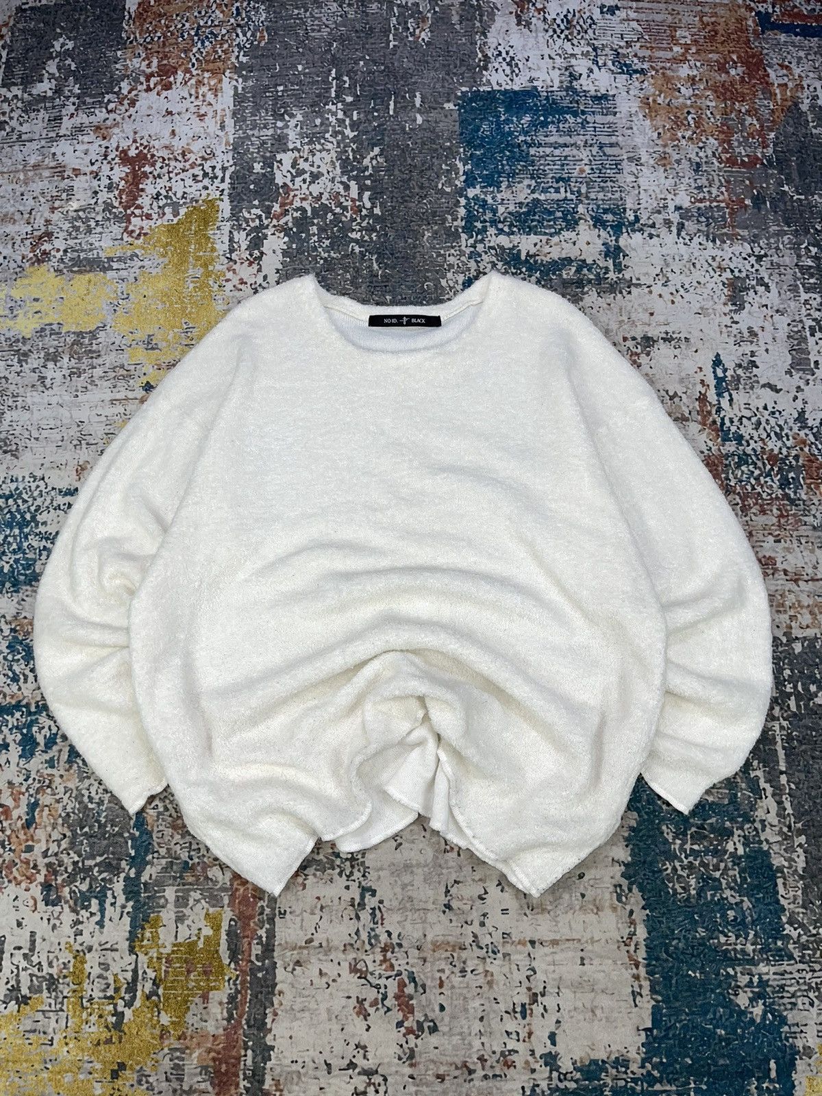 NO ID No ID Black Oversized Fluffy Knit Boyfriend Jumper Size ONE SIZE - 2 Thumbnail